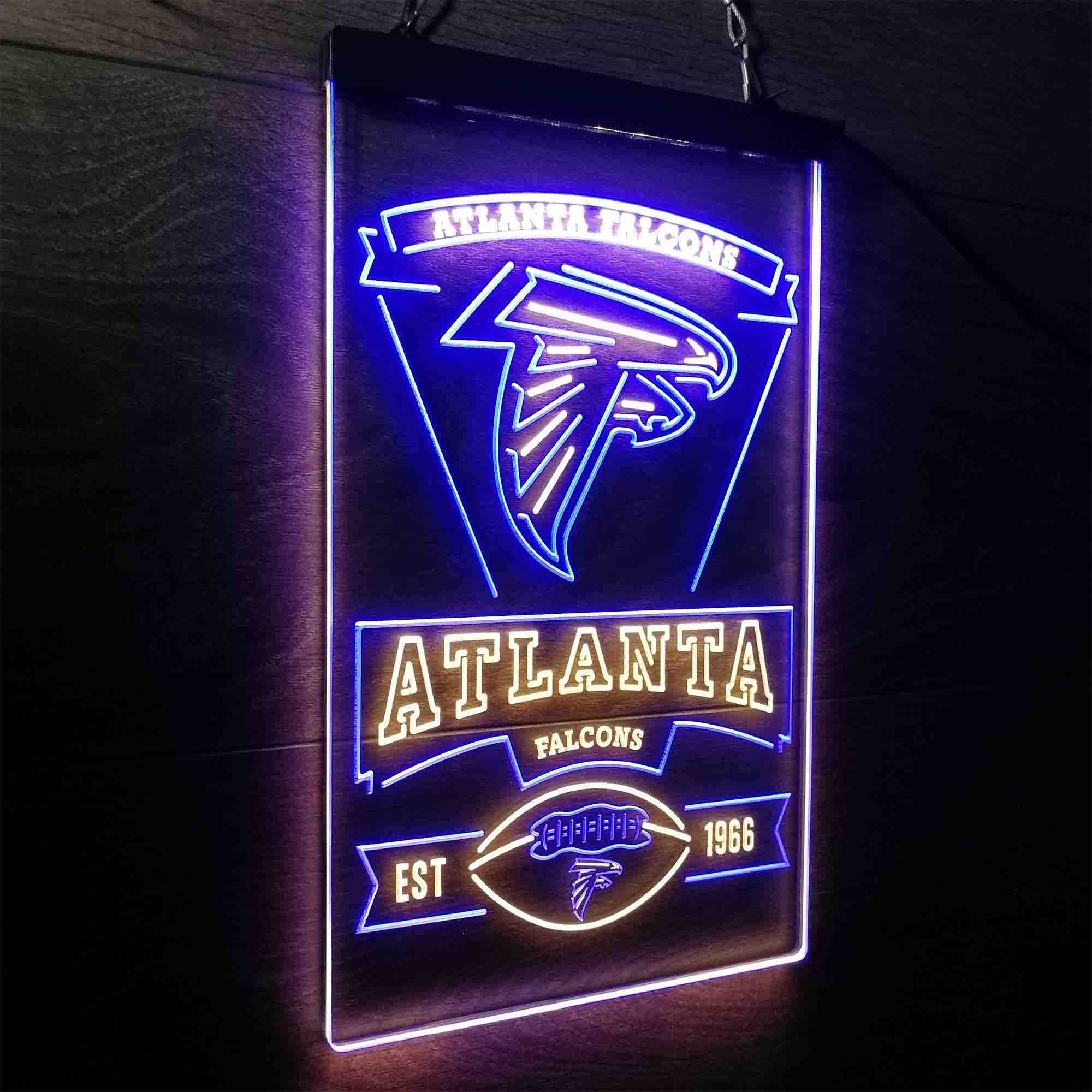 Atlanta Falcons Est. 1966 Neon-Like Led Light Sign