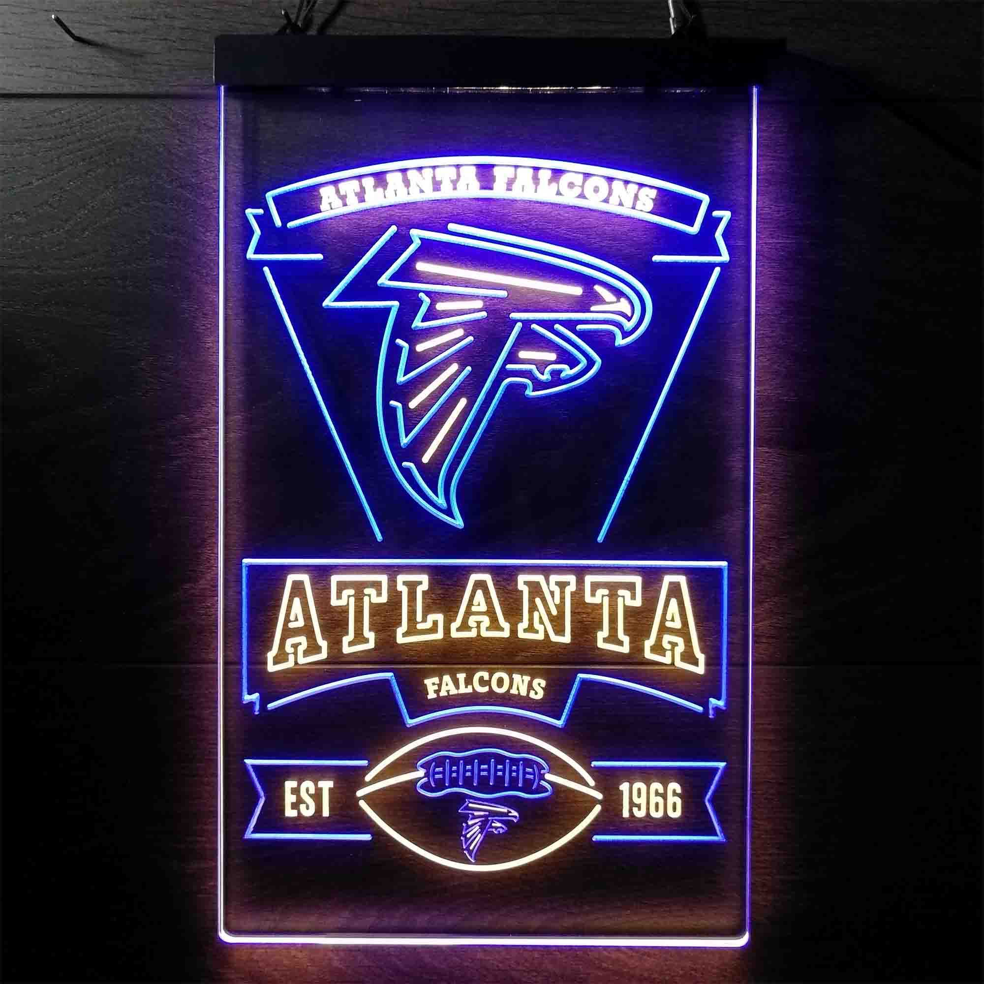 Atlanta Falcons Est. 1966 Neon-Like Led Light Sign