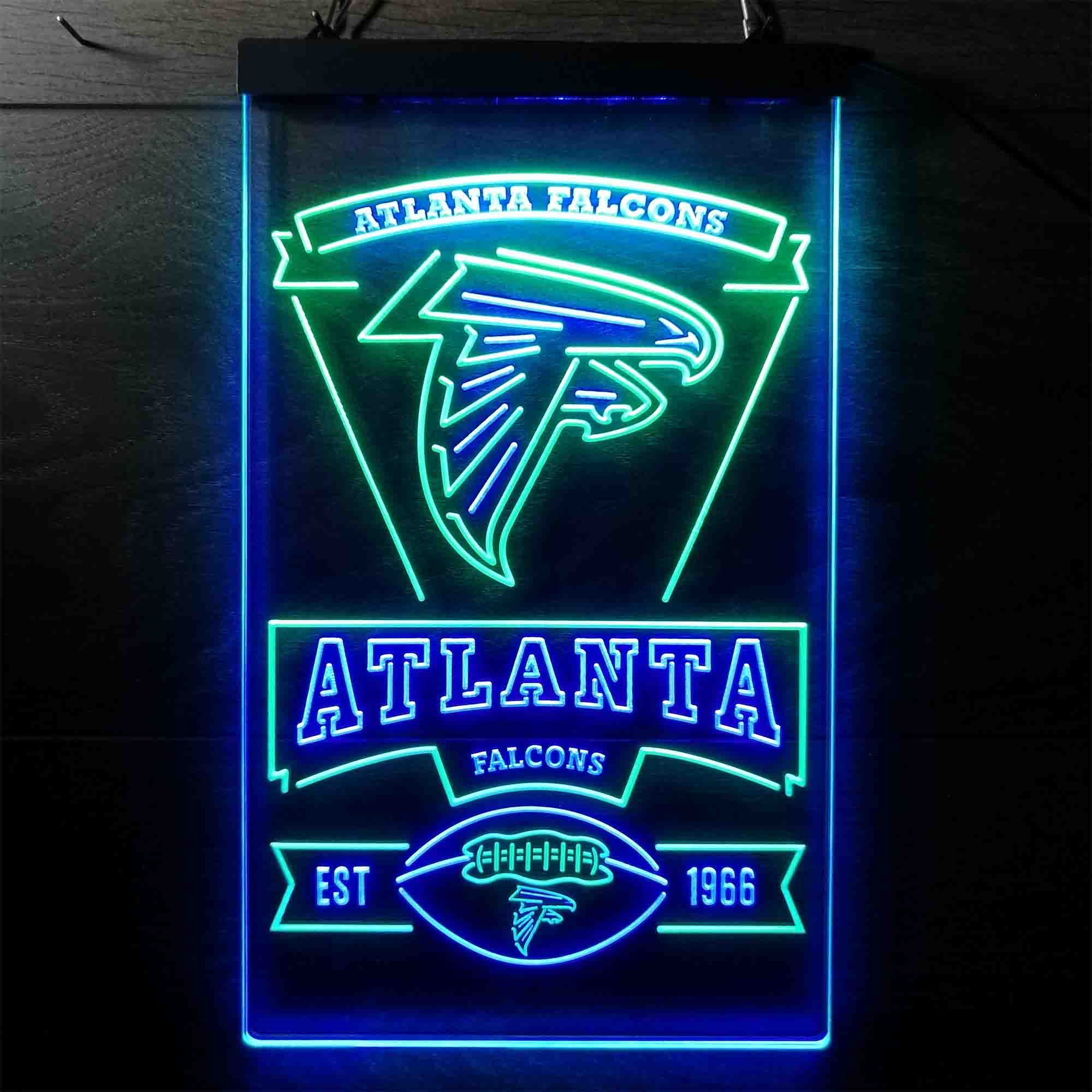 Atlanta Falcons Est. 1966 Neon-Like Led Light Sign