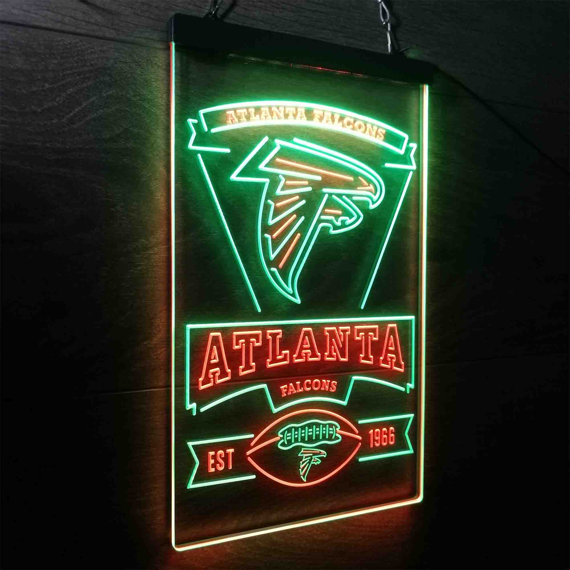 Atlanta Falcons Est. 1966 Neon-Like Led Light Sign