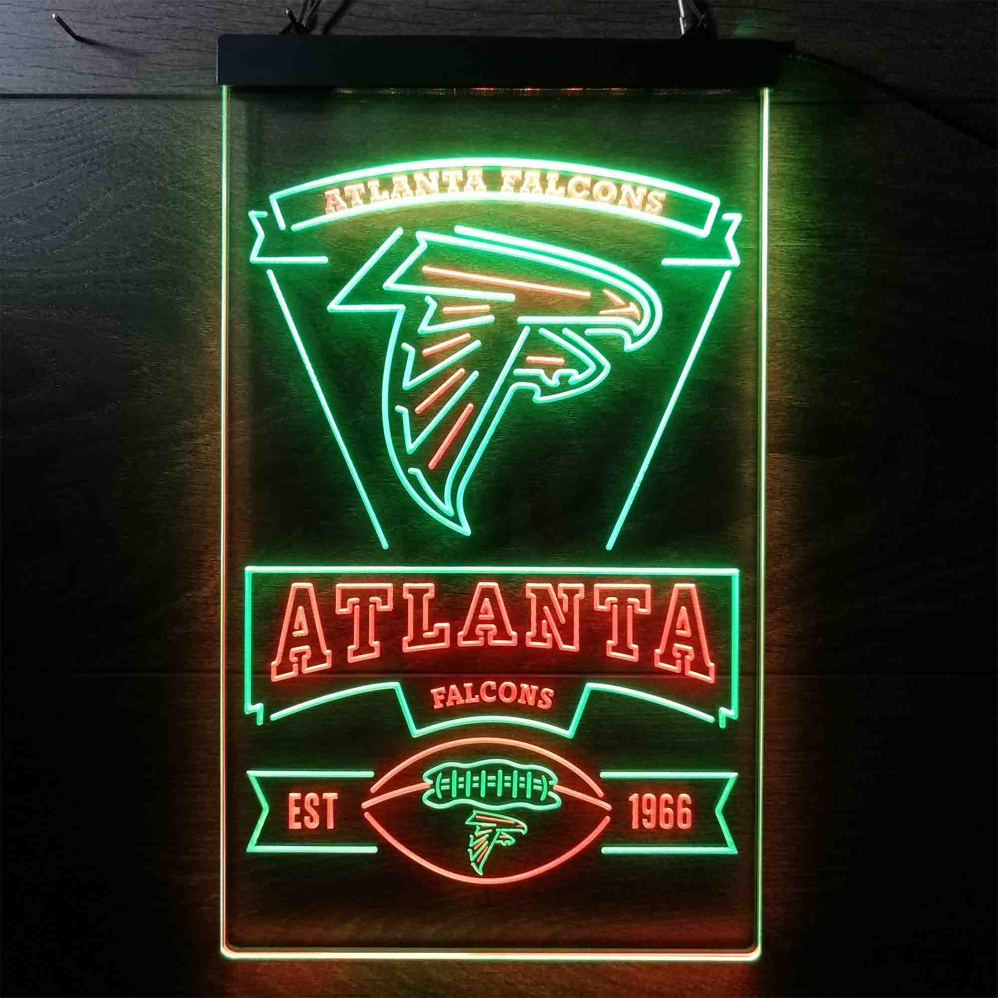 Atlanta Falcons Est. 1966 Neon-Like LED Sign