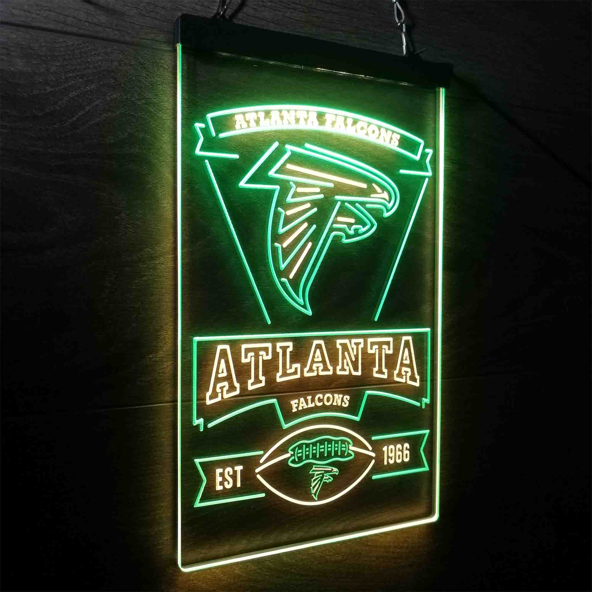 Atlanta Falcons Est. 1966 Neon-Like Led Light Sign