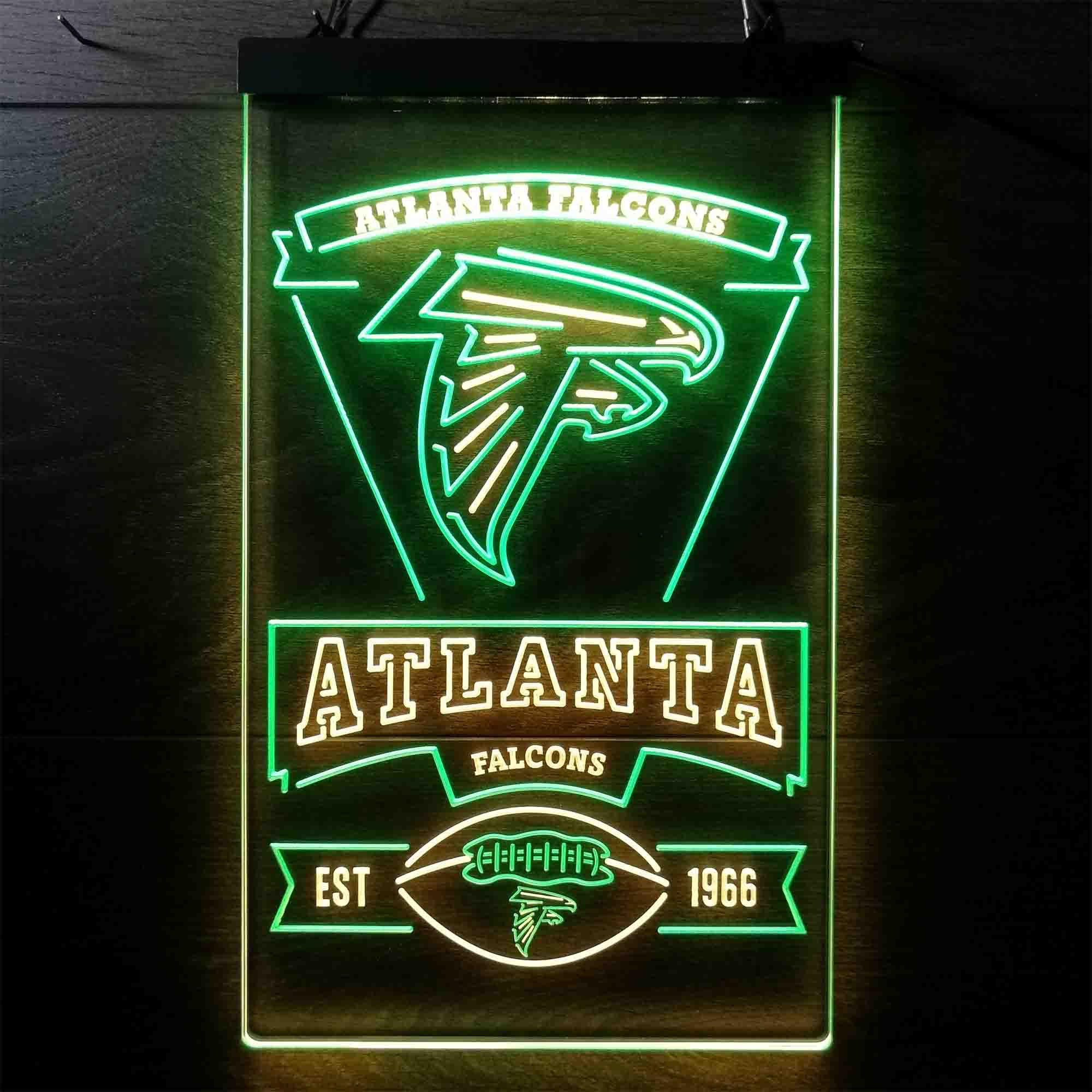 Atlanta Falcons Est. 1966 Neon-Like Led Light Sign