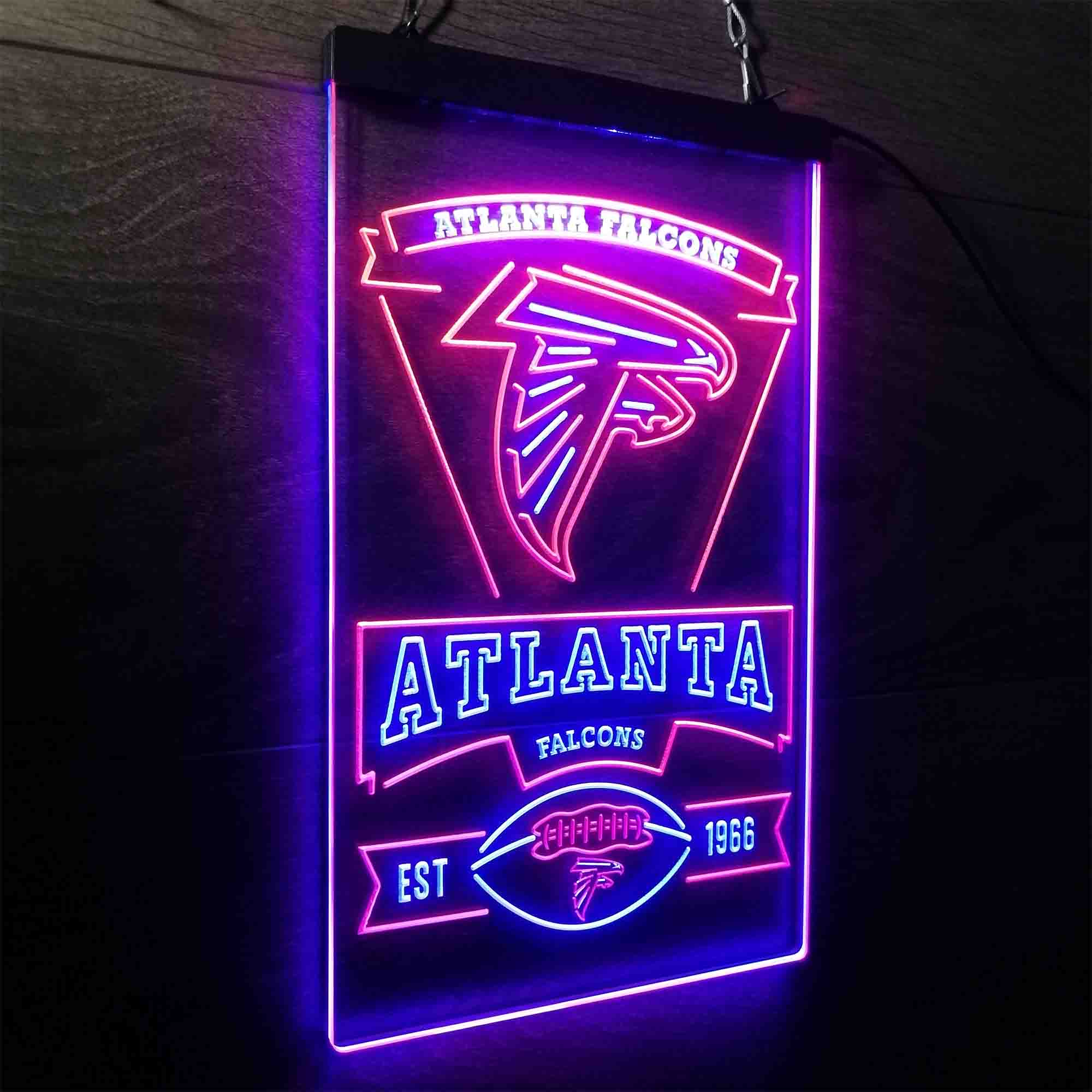 Atlanta Falcons Est. 1966 Neon-Like Led Light Sign