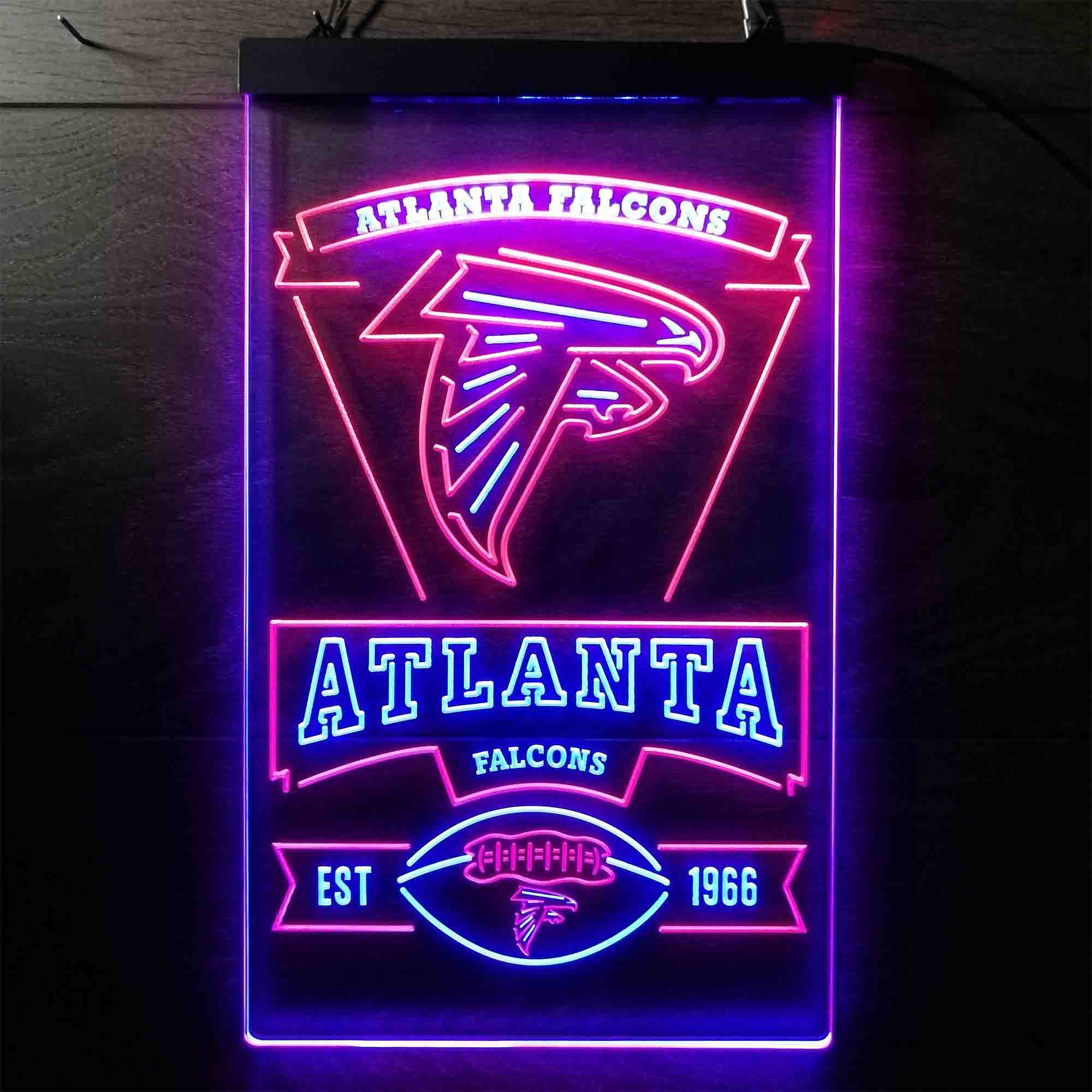 Atlanta Falcons Est. 1966 Neon-Like Led Light Sign