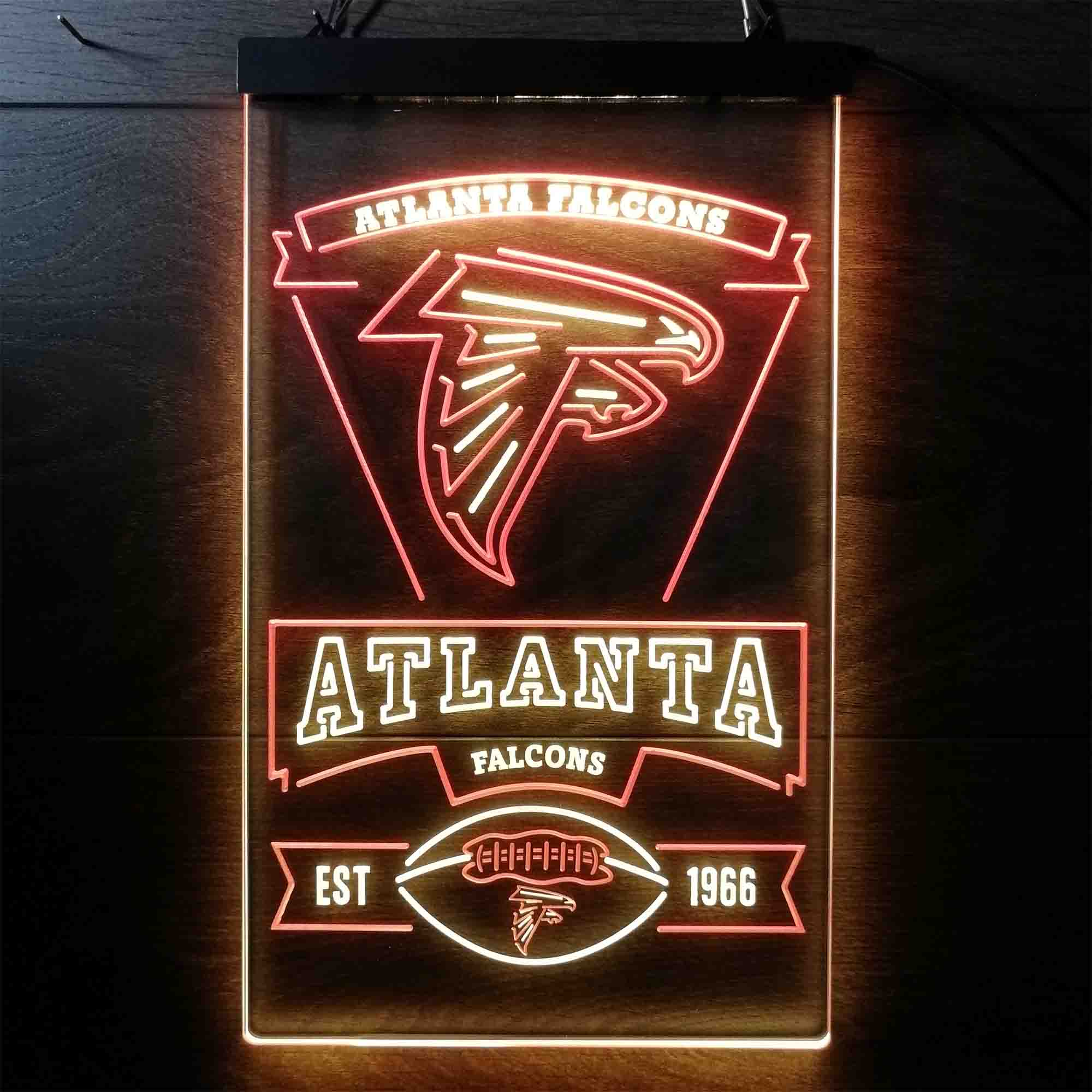 Atlanta Falcons Est. 1966 Neon-Like Led Light Sign