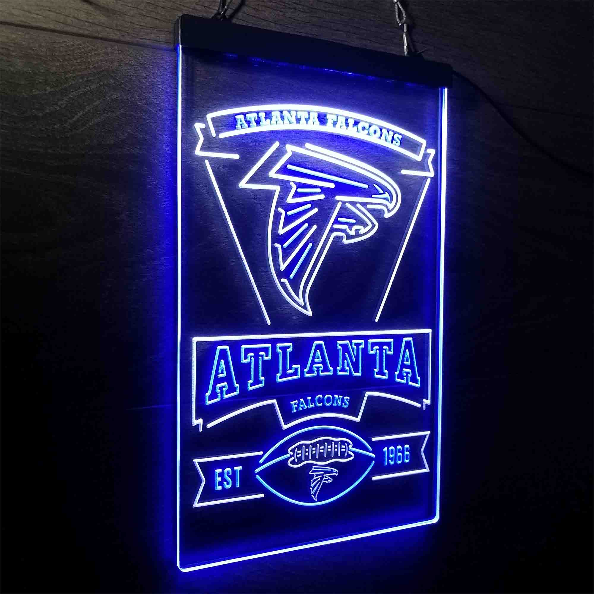 Atlanta Falcons Est. 1966 Neon-Like Led Light Sign