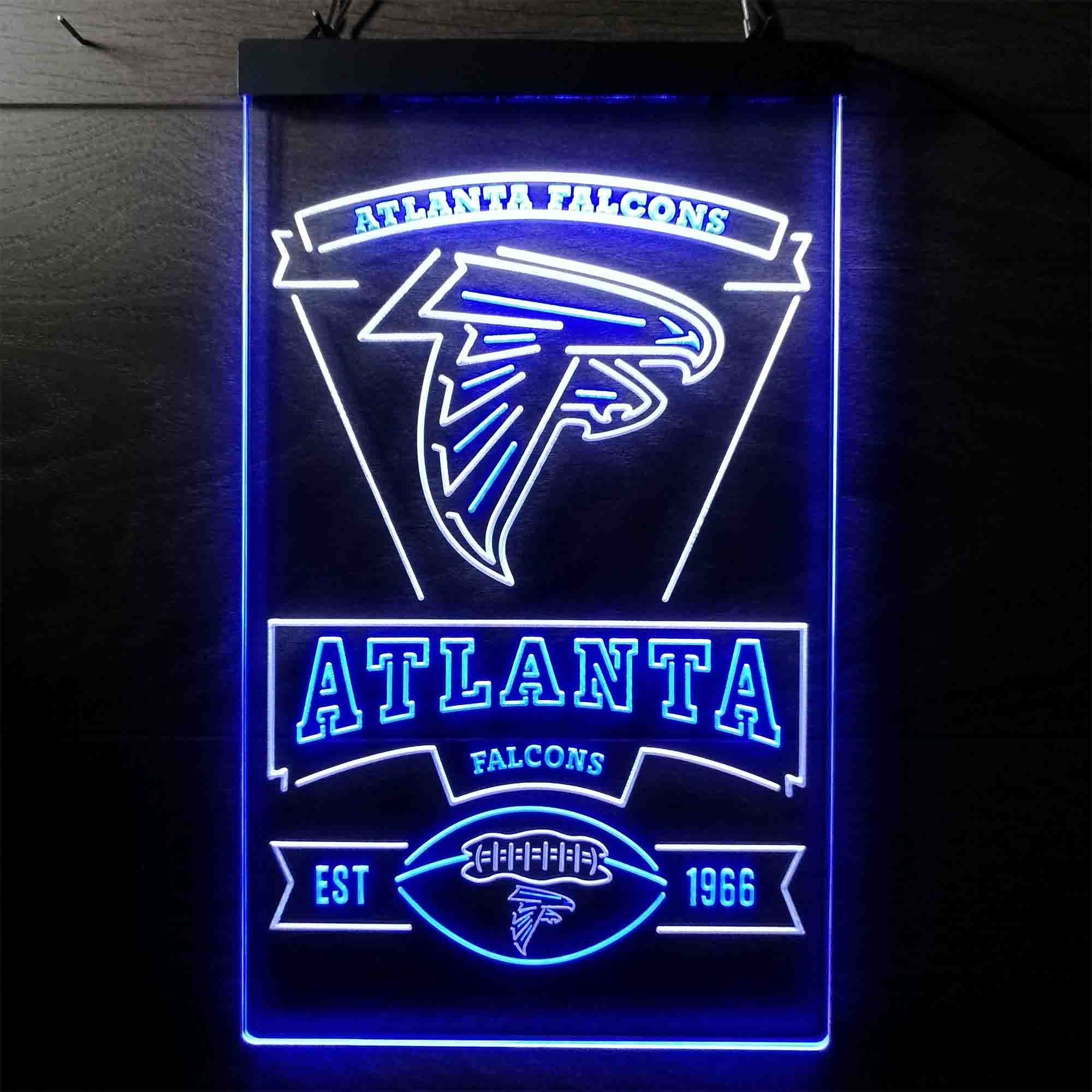 Atlanta Falcons Est. 1966 Neon-Like Led Light Sign