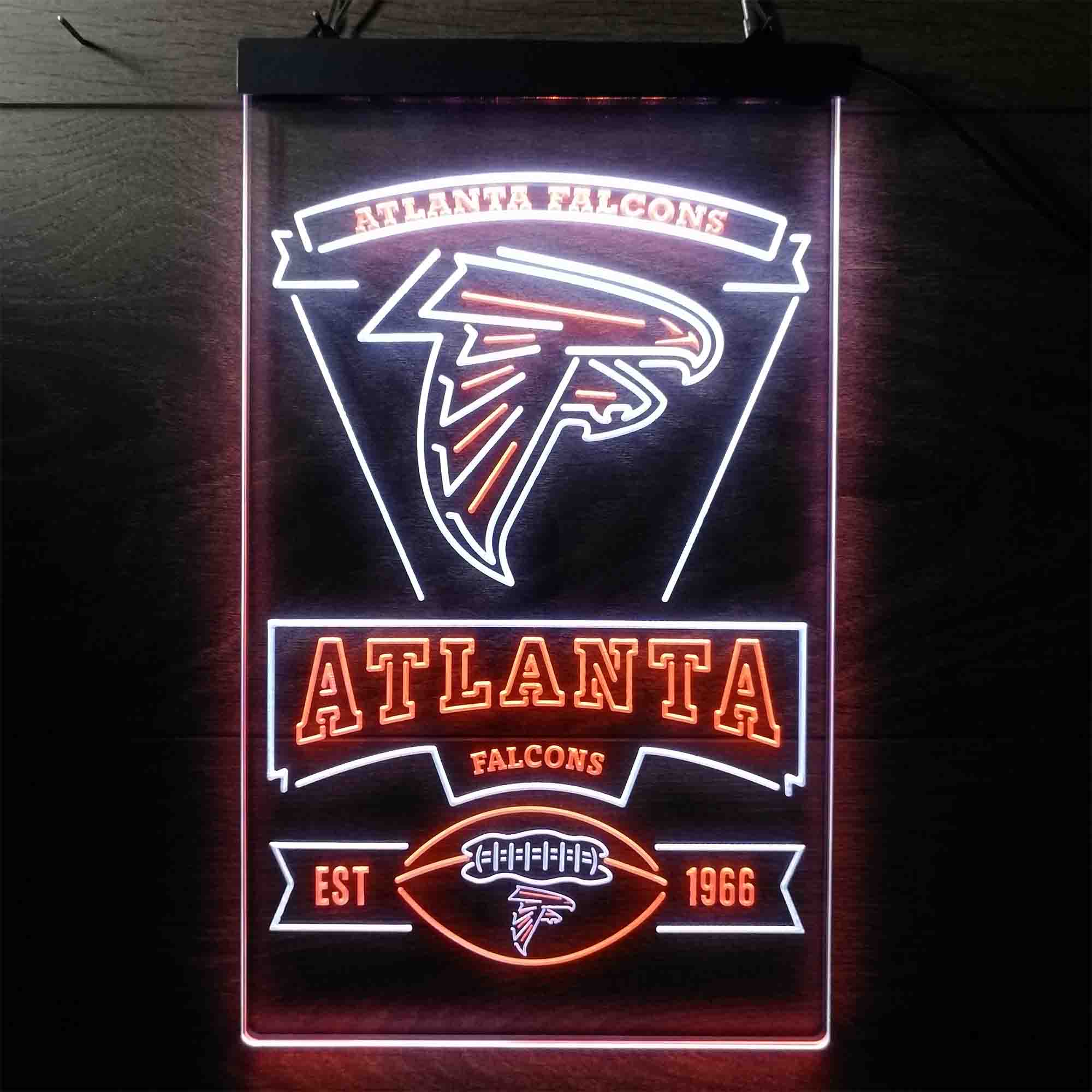 Atlanta Falcons Est. 1966 Neon-Like Led Light Sign