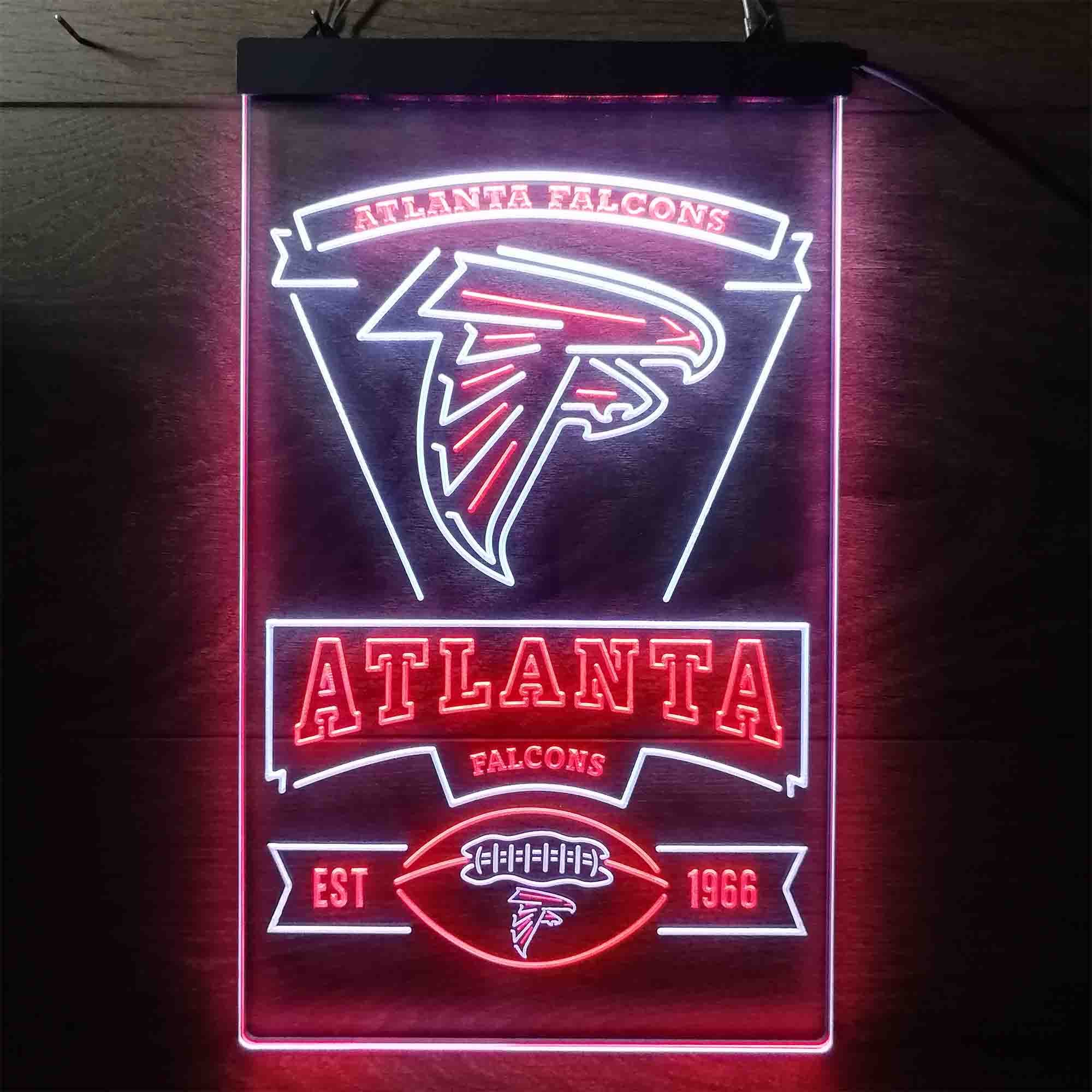 Atlanta Falcons Est. 1966 Neon-Like Led Light Sign