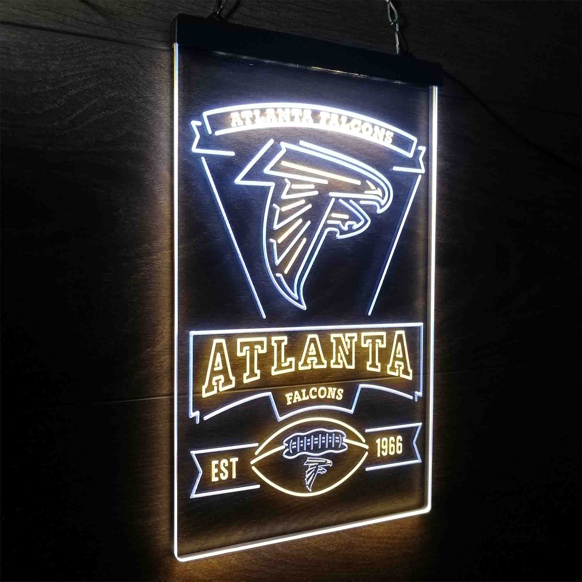 Atlanta Falcons Est. 1966 Neon-Like Led Light Sign