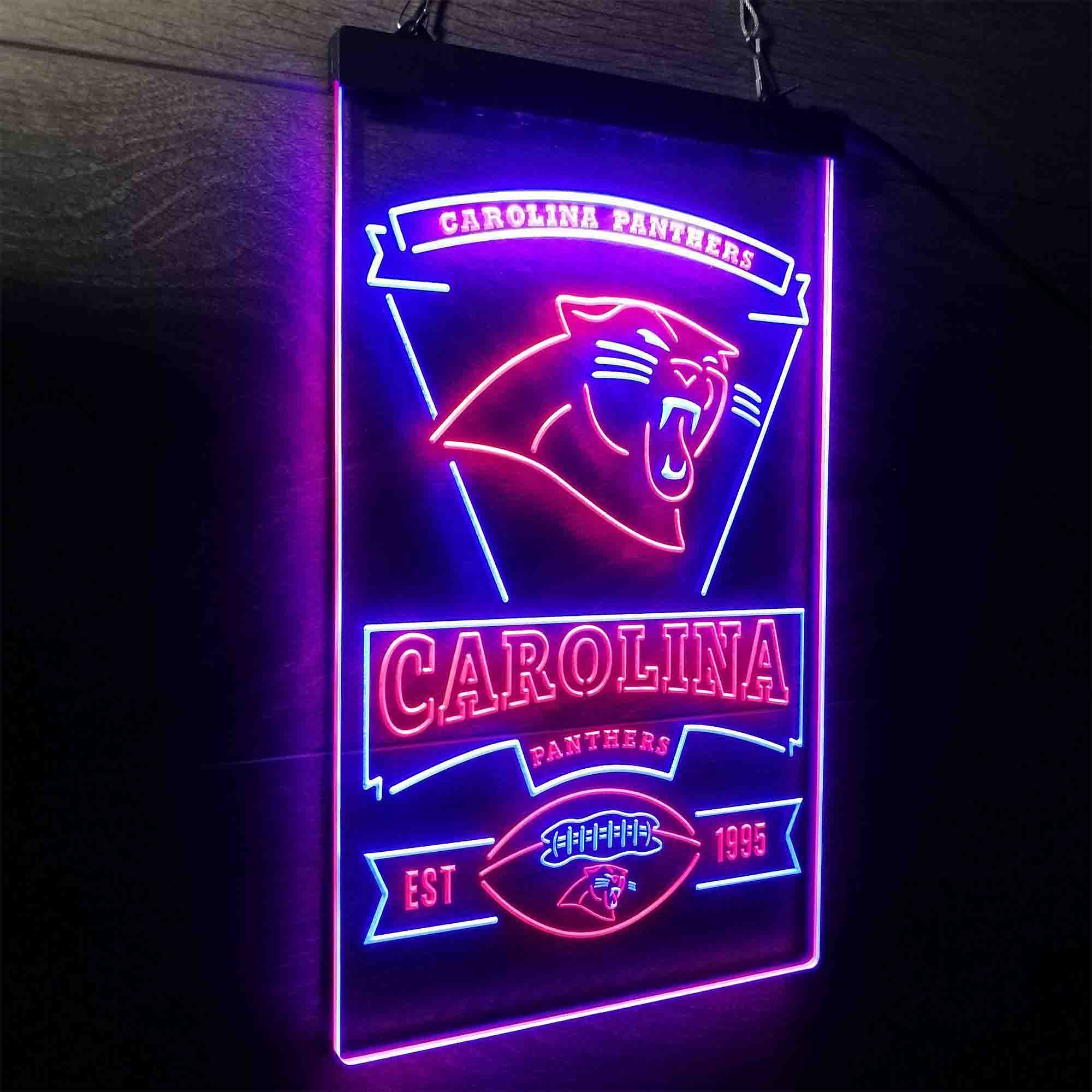 Carolina Panthers Est. 1995 Neon-Like Led Light Sign