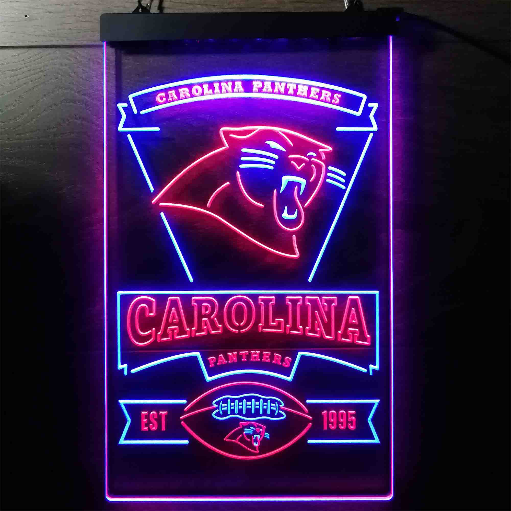 Carolina Panthers Est. 1995 Neon-Like Led Light Sign