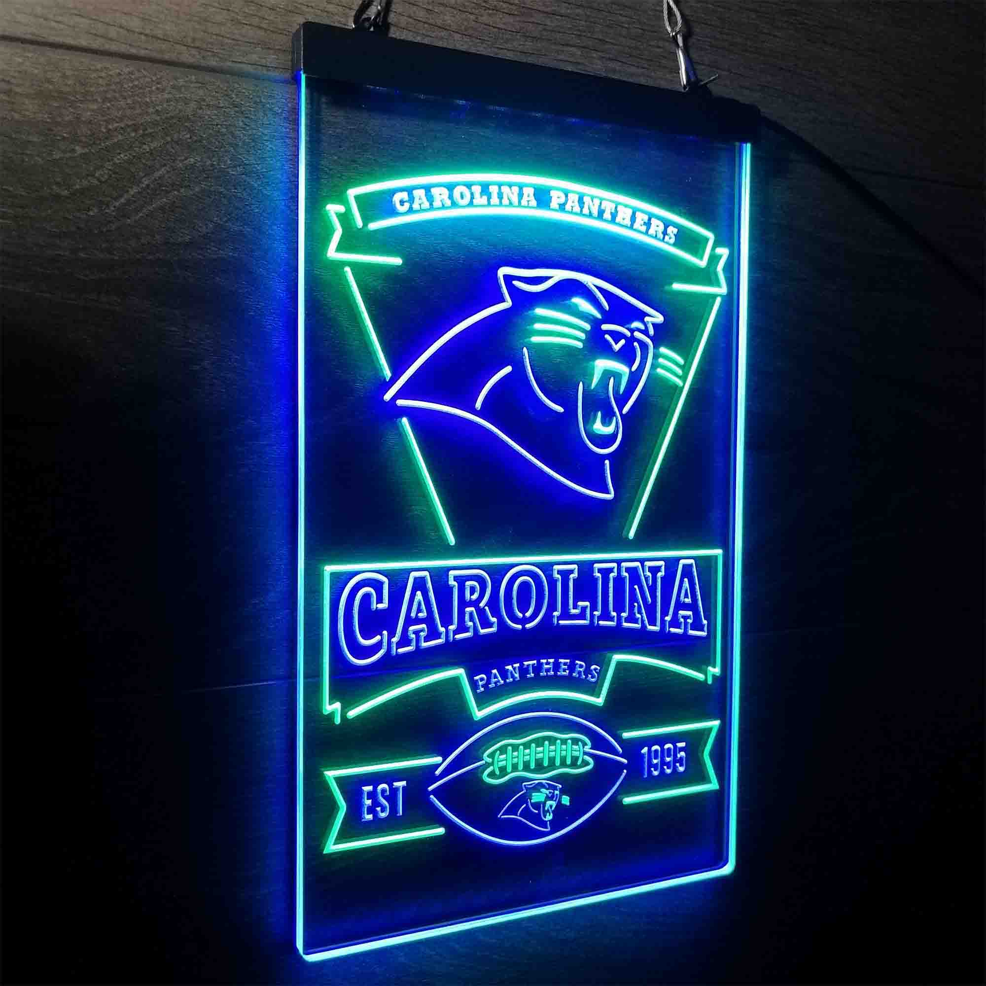 Carolina Panthers Est. 1995 Neon-Like Led Light Sign