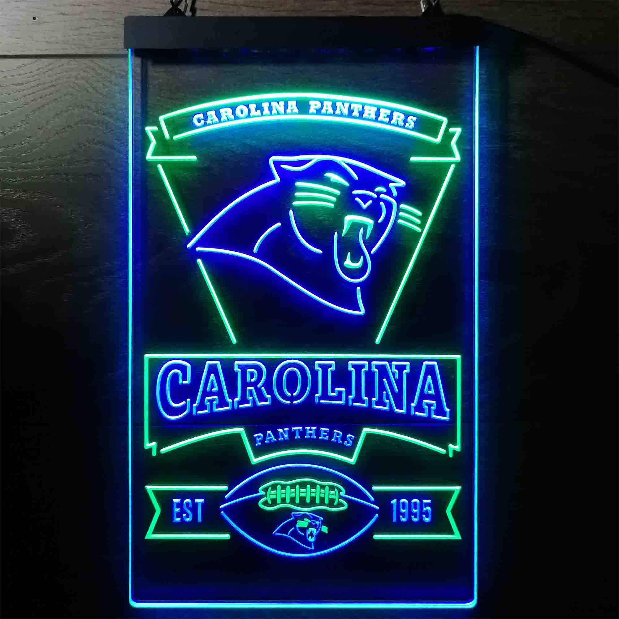 Carolina Panthers Est. 1995 Neon-Like Led Light Sign