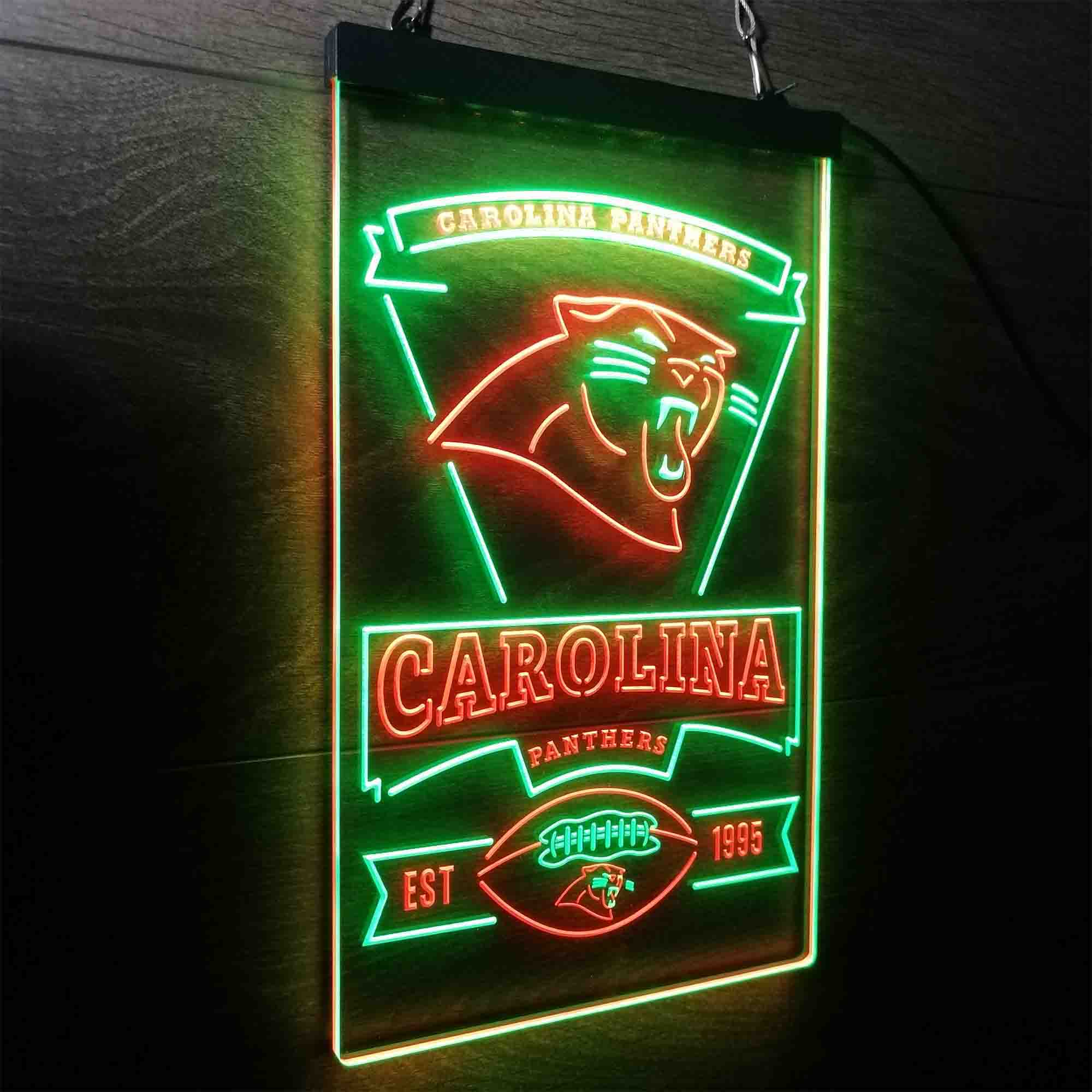 Carolina Panthers Est. 1995 Neon-Like Led Light Sign