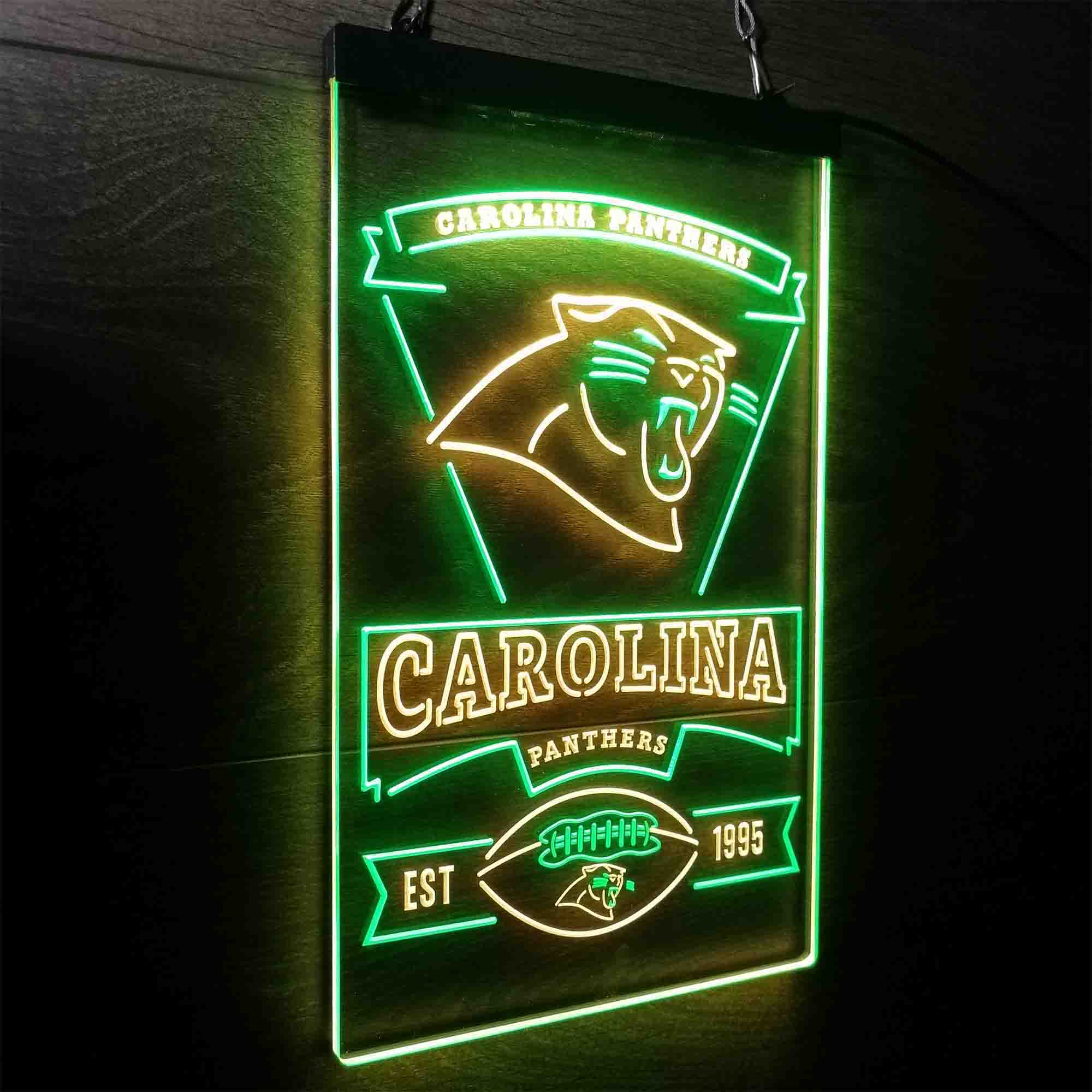 Carolina Panthers Est. 1995 Neon-Like Led Light Sign