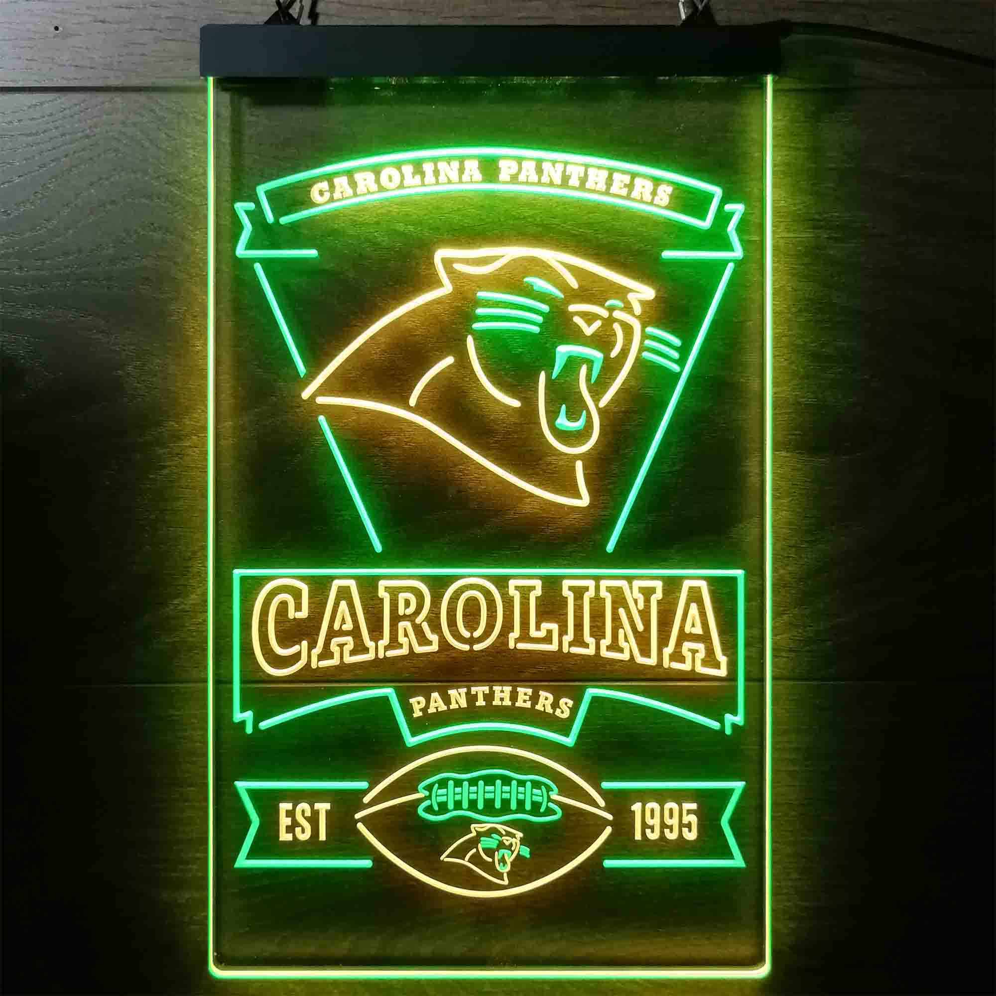 Carolina Panthers Est. 1995 Neon-Like Led Light Sign