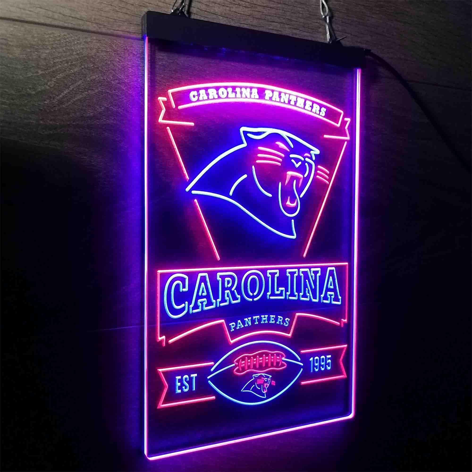 Carolina Panthers Est. 1995 Neon-Like Led Light Sign