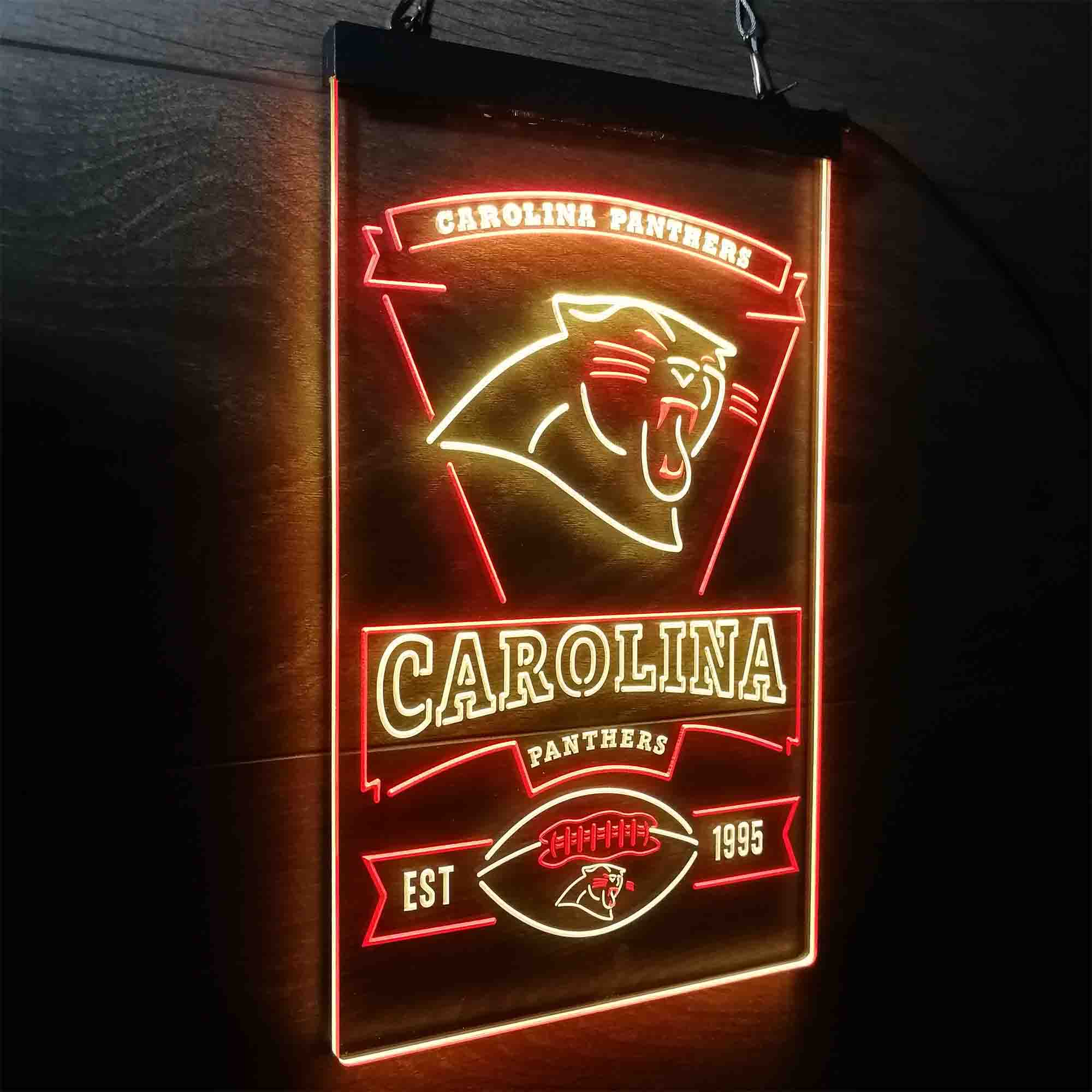 Carolina Panthers Est. 1995 Neon-Like Led Light Sign