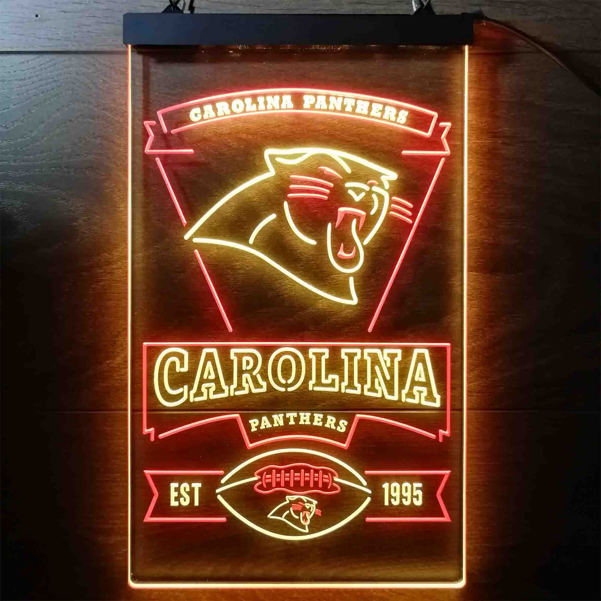 Carolina Panthers Est. 1995 Neon-Like LED Sign