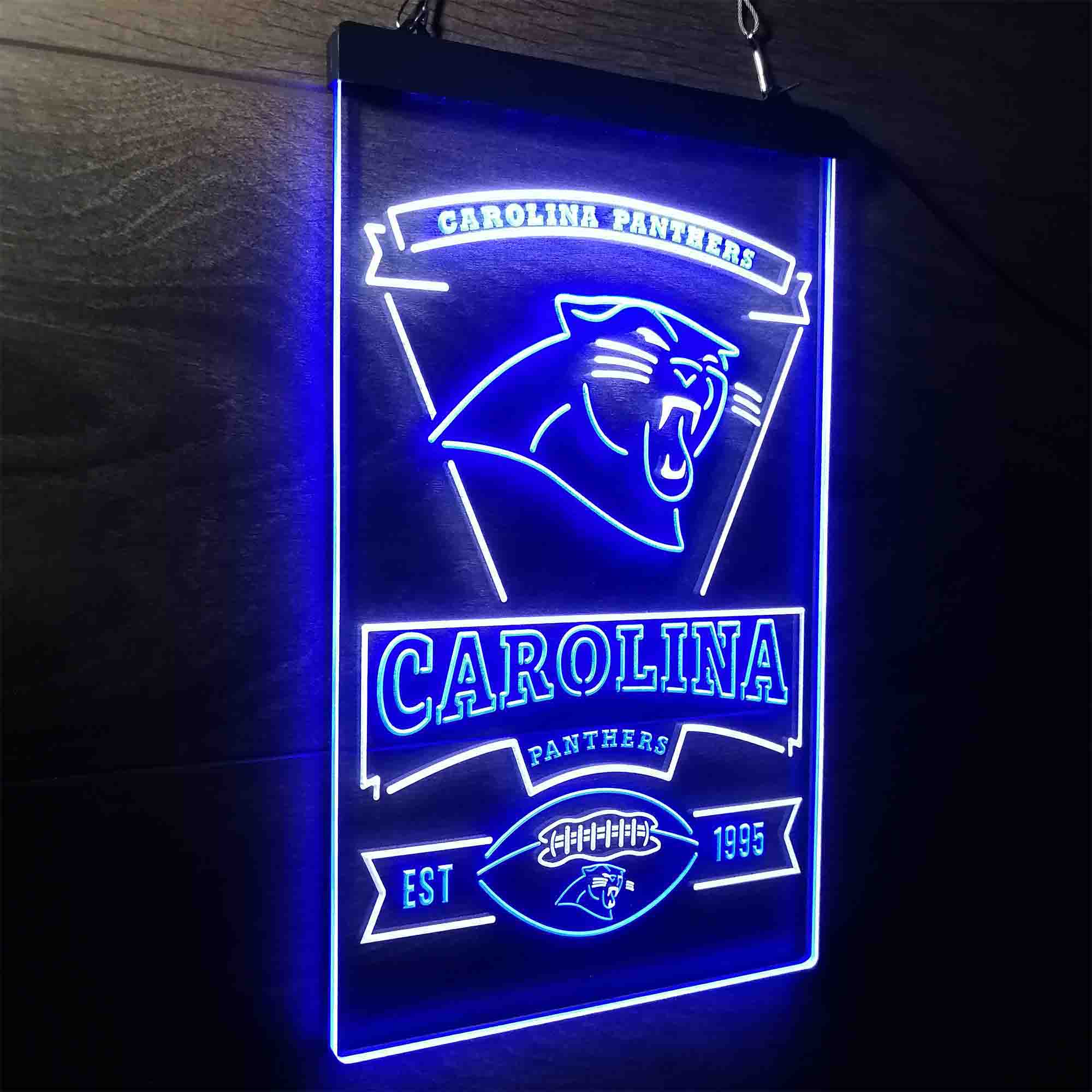 Carolina Panthers Est. 1995 Neon-Like Led Light Sign