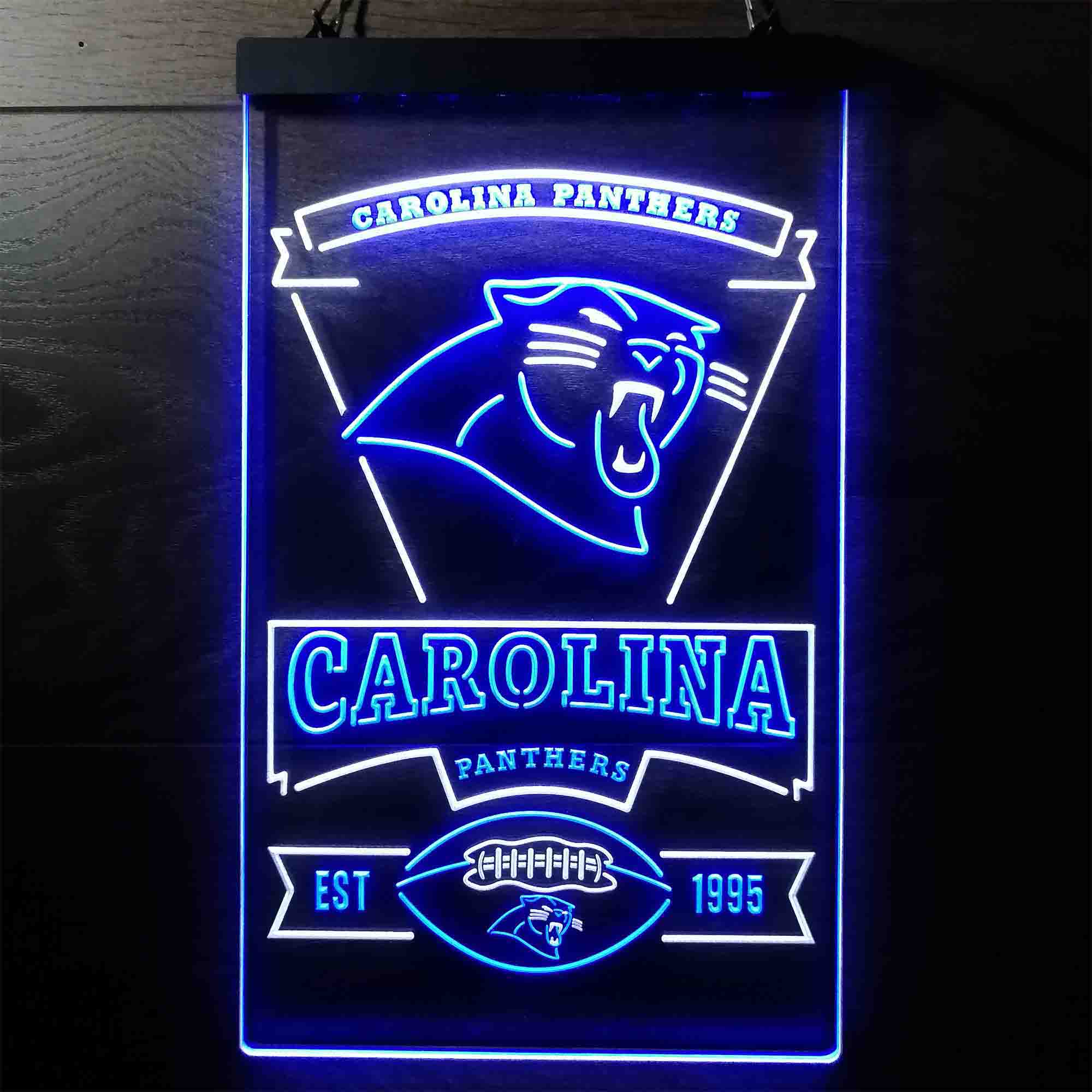 Carolina Panthers Est. 1995 Neon-Like Led Light Sign