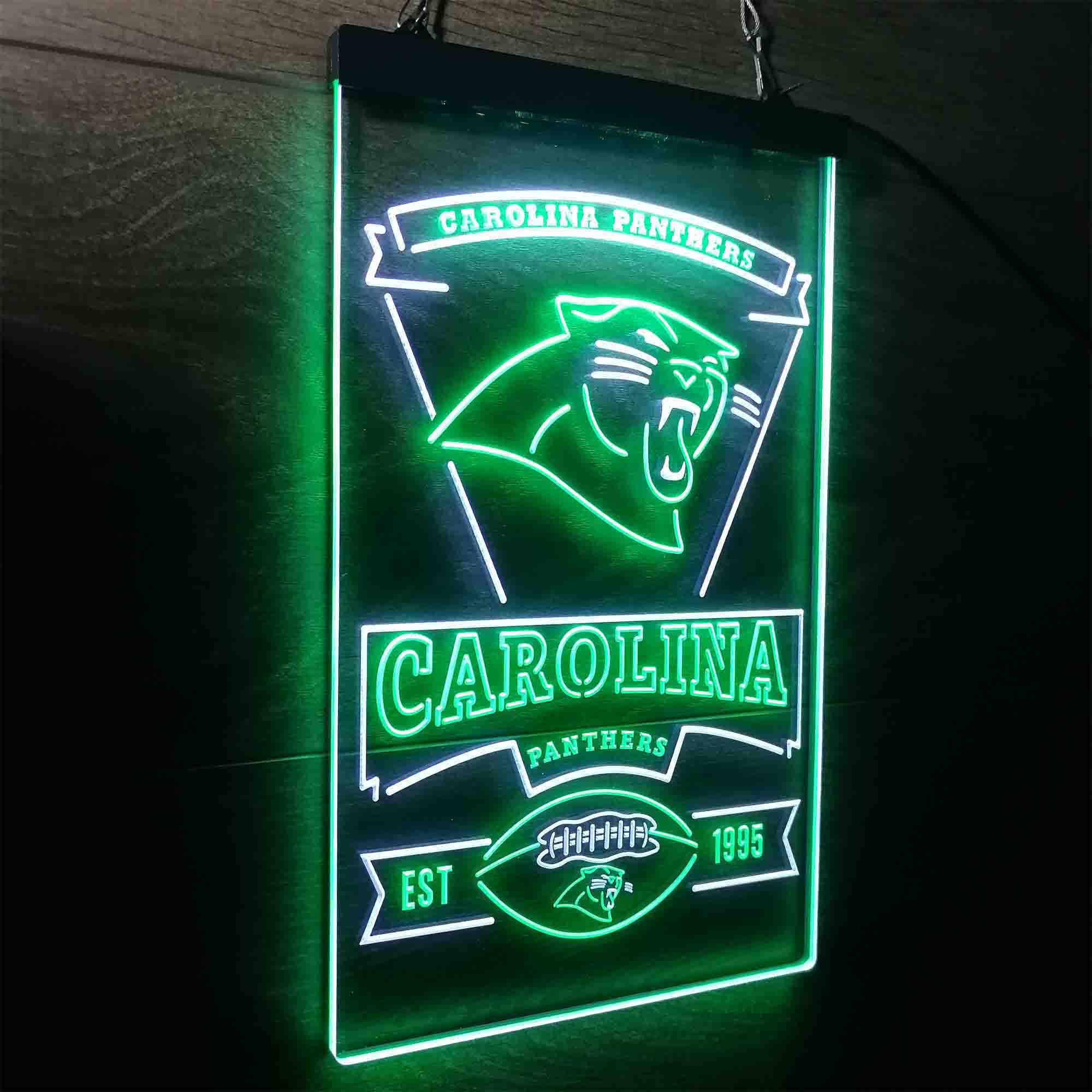 Carolina Panthers Est. 1995 Neon-Like Led Light Sign