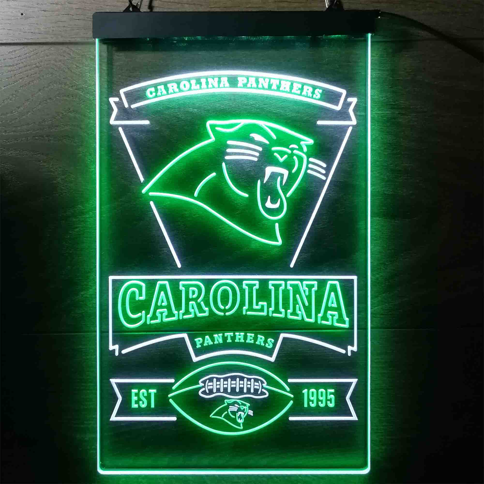 Carolina Panthers Est. 1995 Neon-Like Led Light Sign