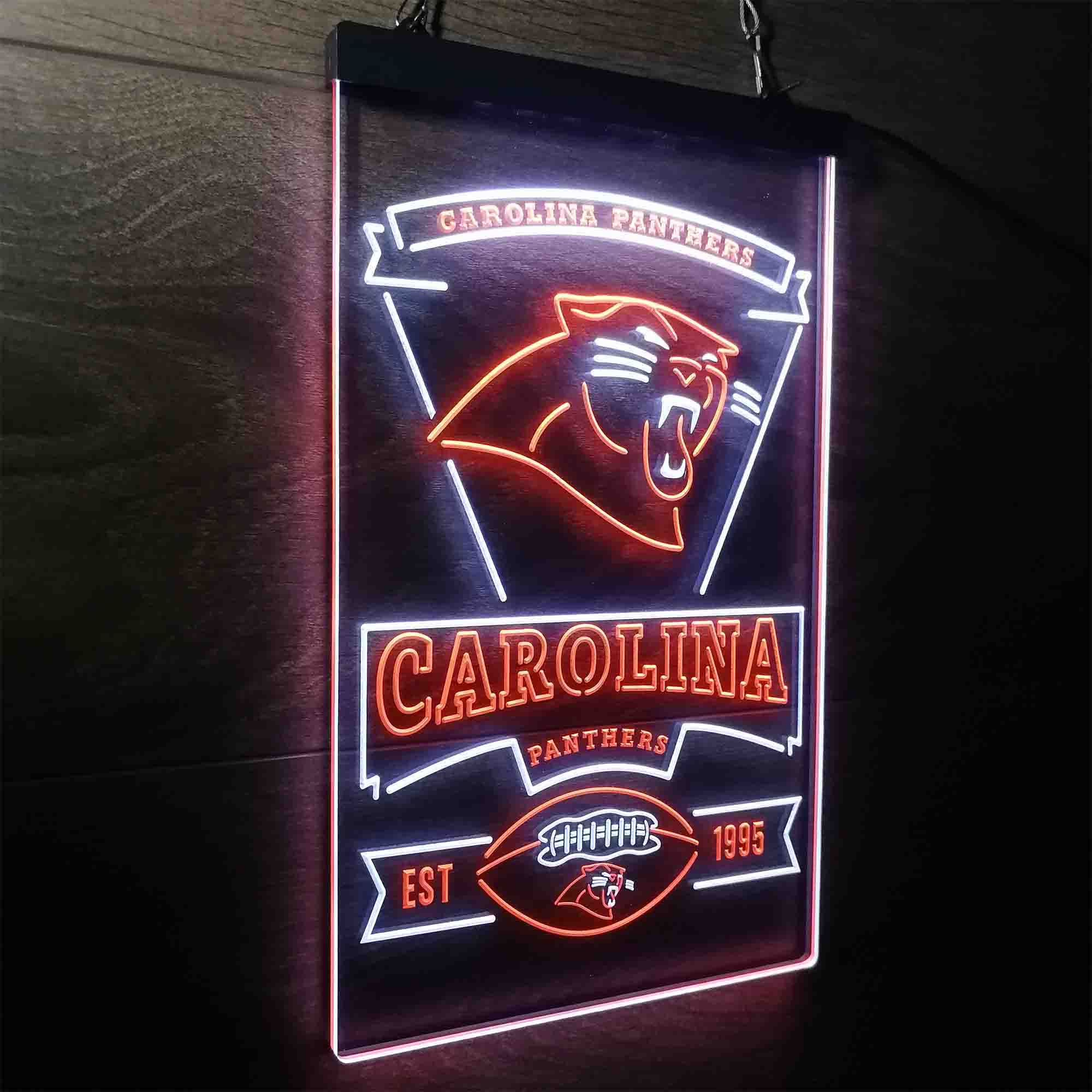 Carolina Panthers Est. 1995 Neon-Like Led Light Sign