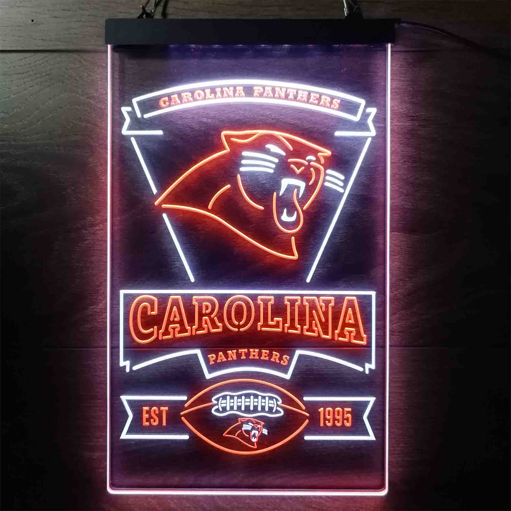 Carolina Panthers Est. 1995 Neon-Like Led Light Sign