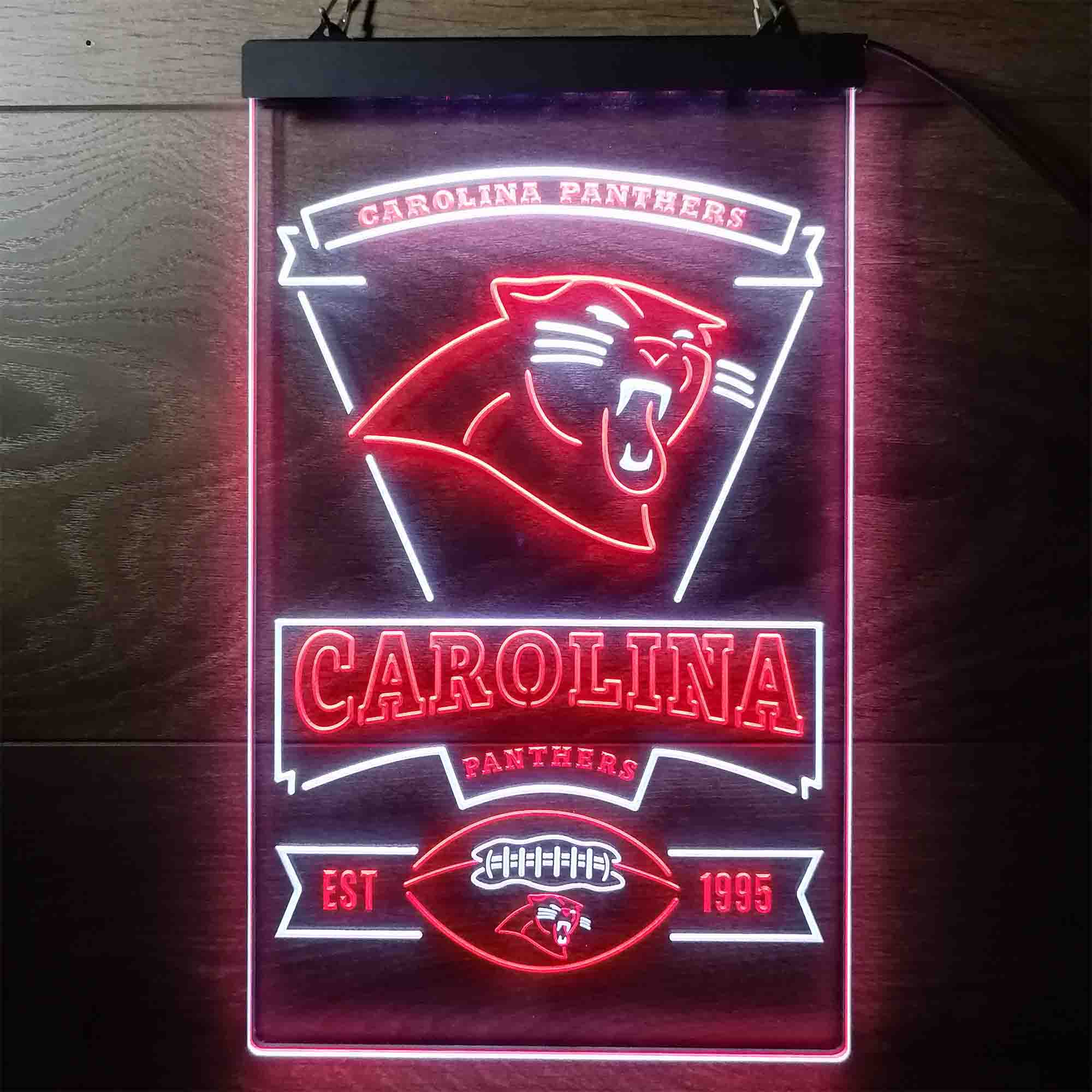 Carolina Panthers Est. 1995 Neon-Like Led Light Sign