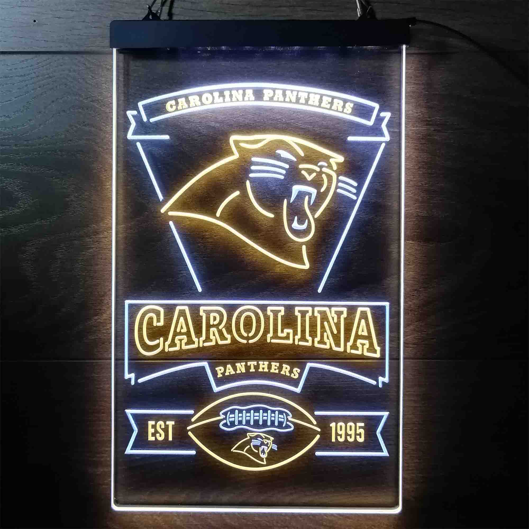 Carolina Panthers Est. 1995 Neon-Like Led Light Sign