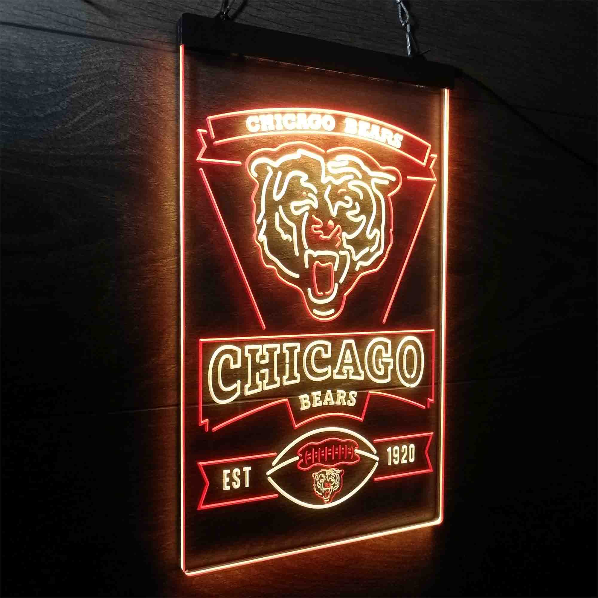 Chicago Bears Est. 1920 Neon-Like LED Light Sign