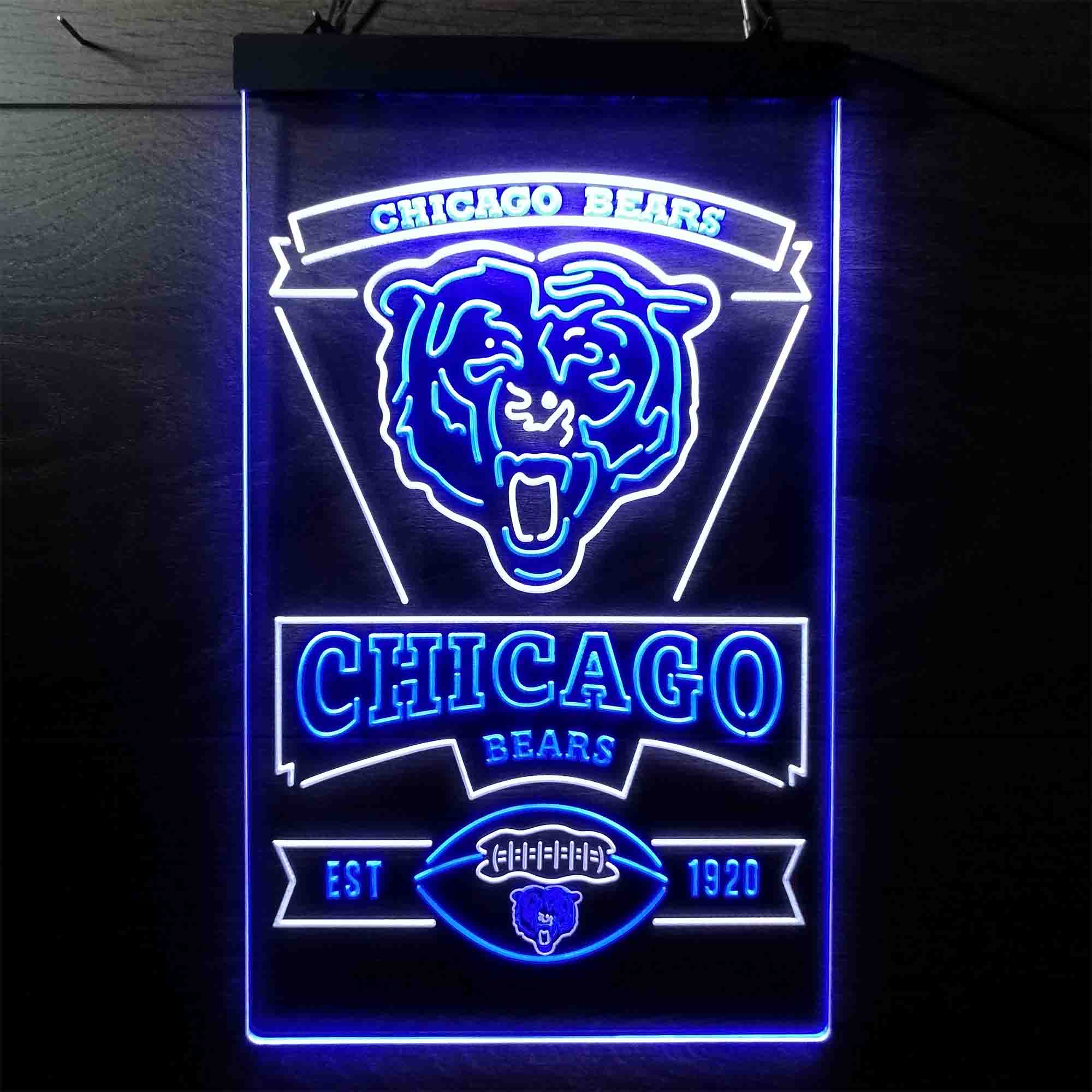 Chicago Bears Est. 1920 Neon-Like LED Light Sign