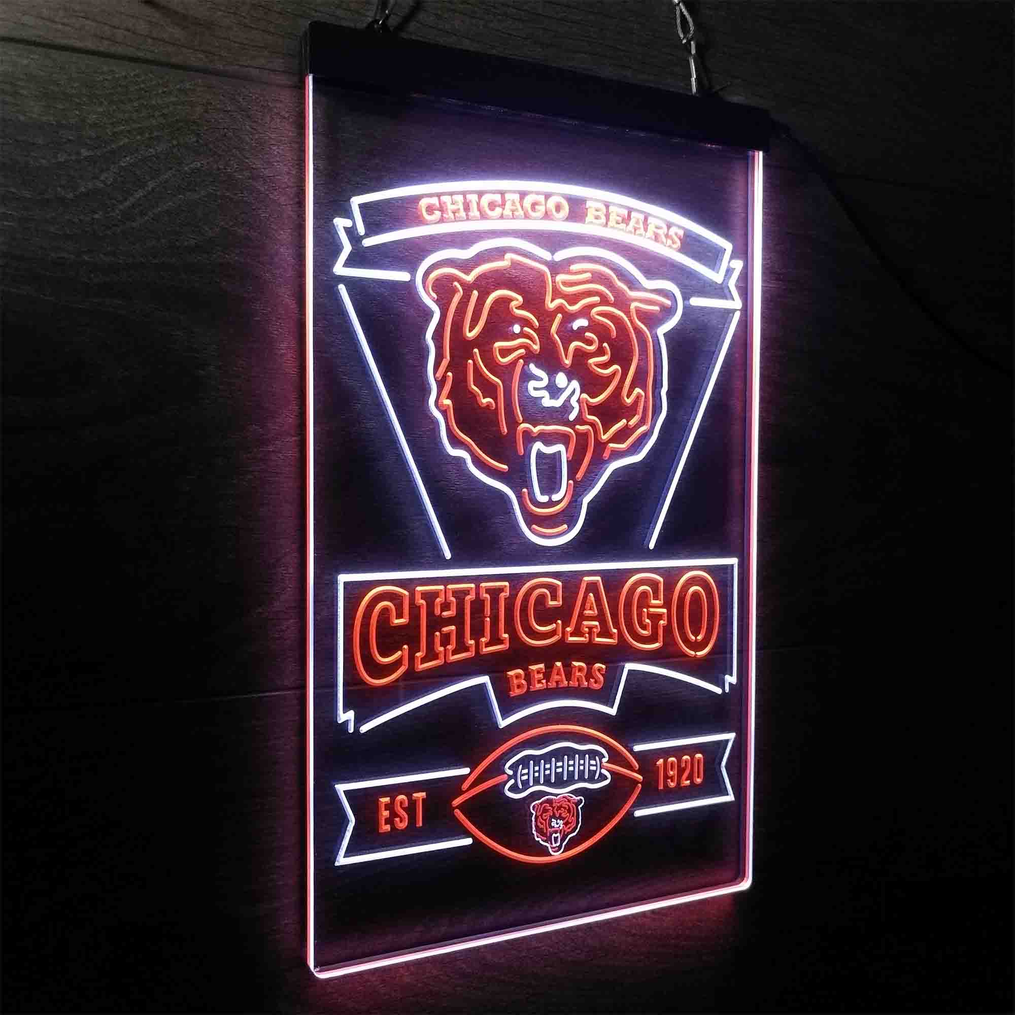 Chicago Bears Est. 1920 Neon-Like LED Light Sign