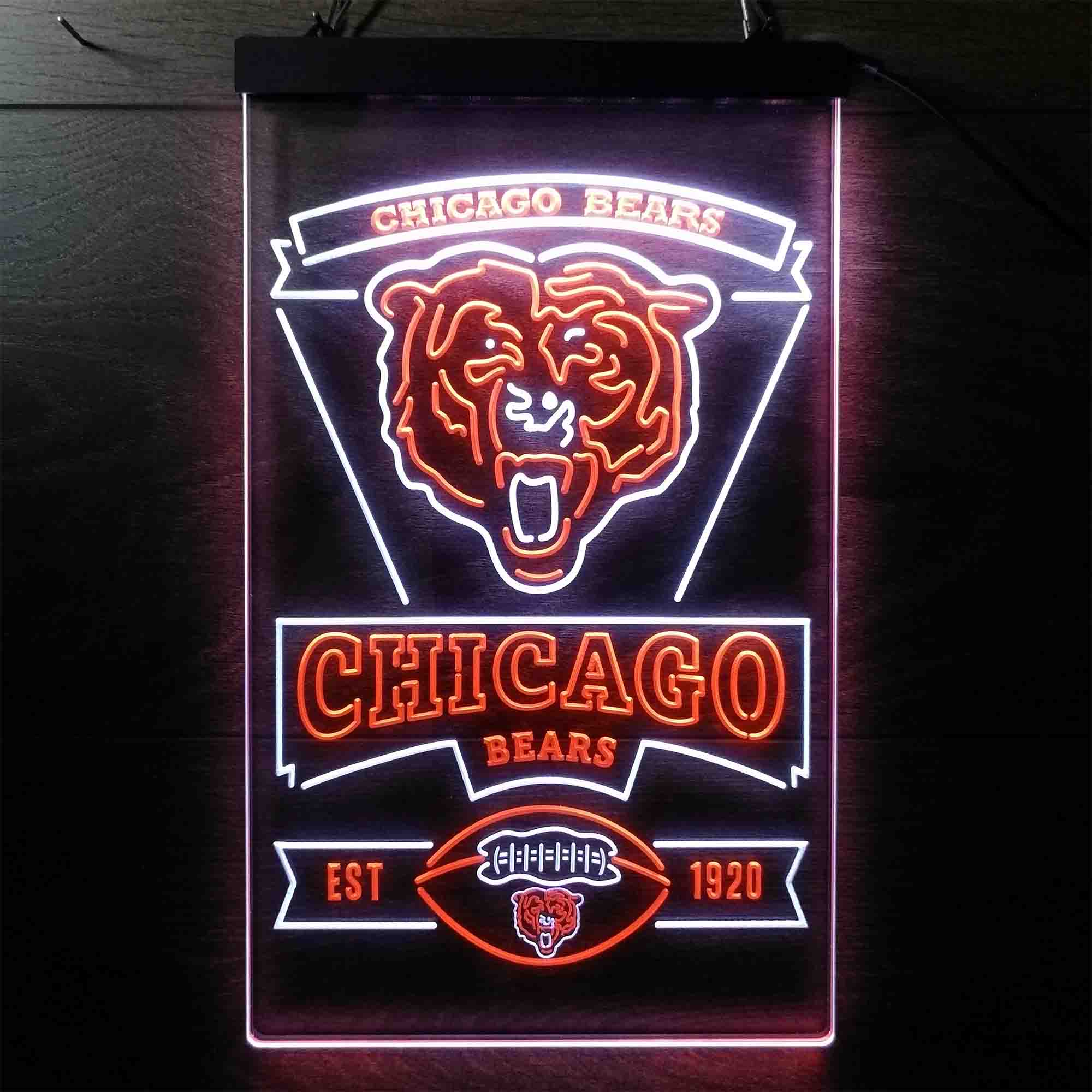 Chicago Bears Est. 1920 Neon-Like LED Light Sign