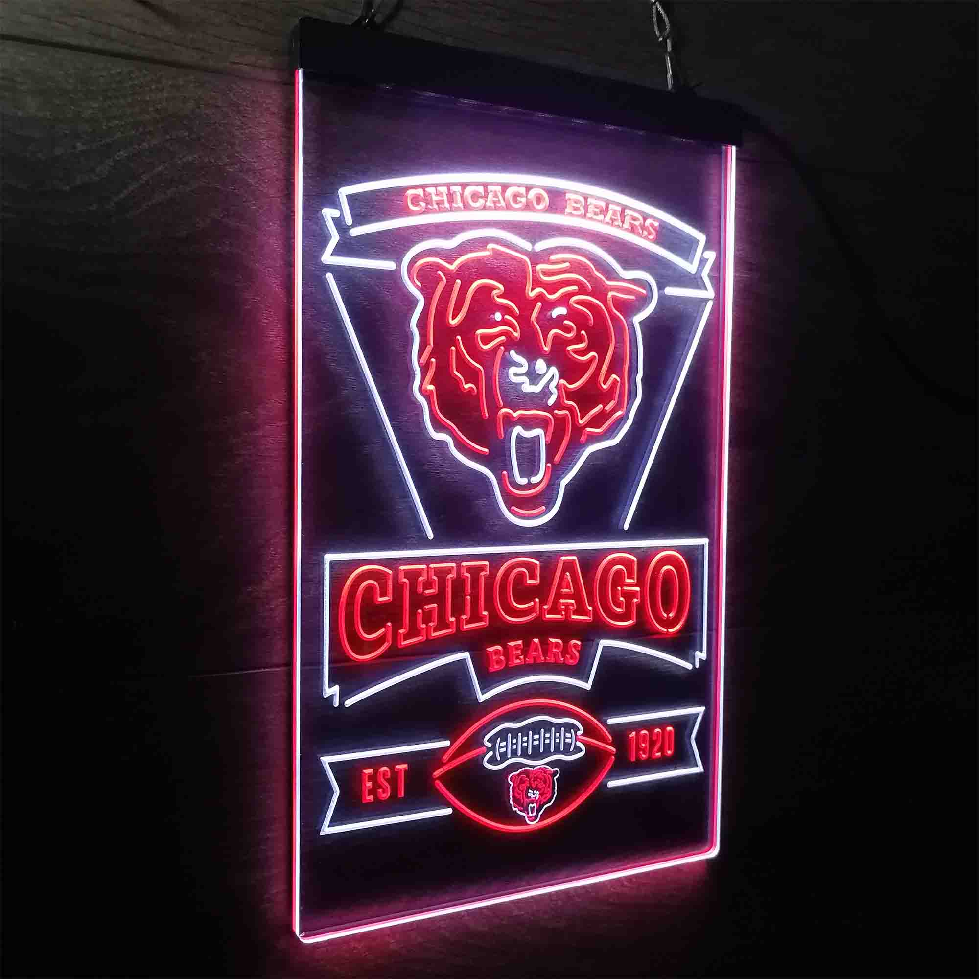 Chicago Bears Est. 1920 Neon-Like LED Light Sign