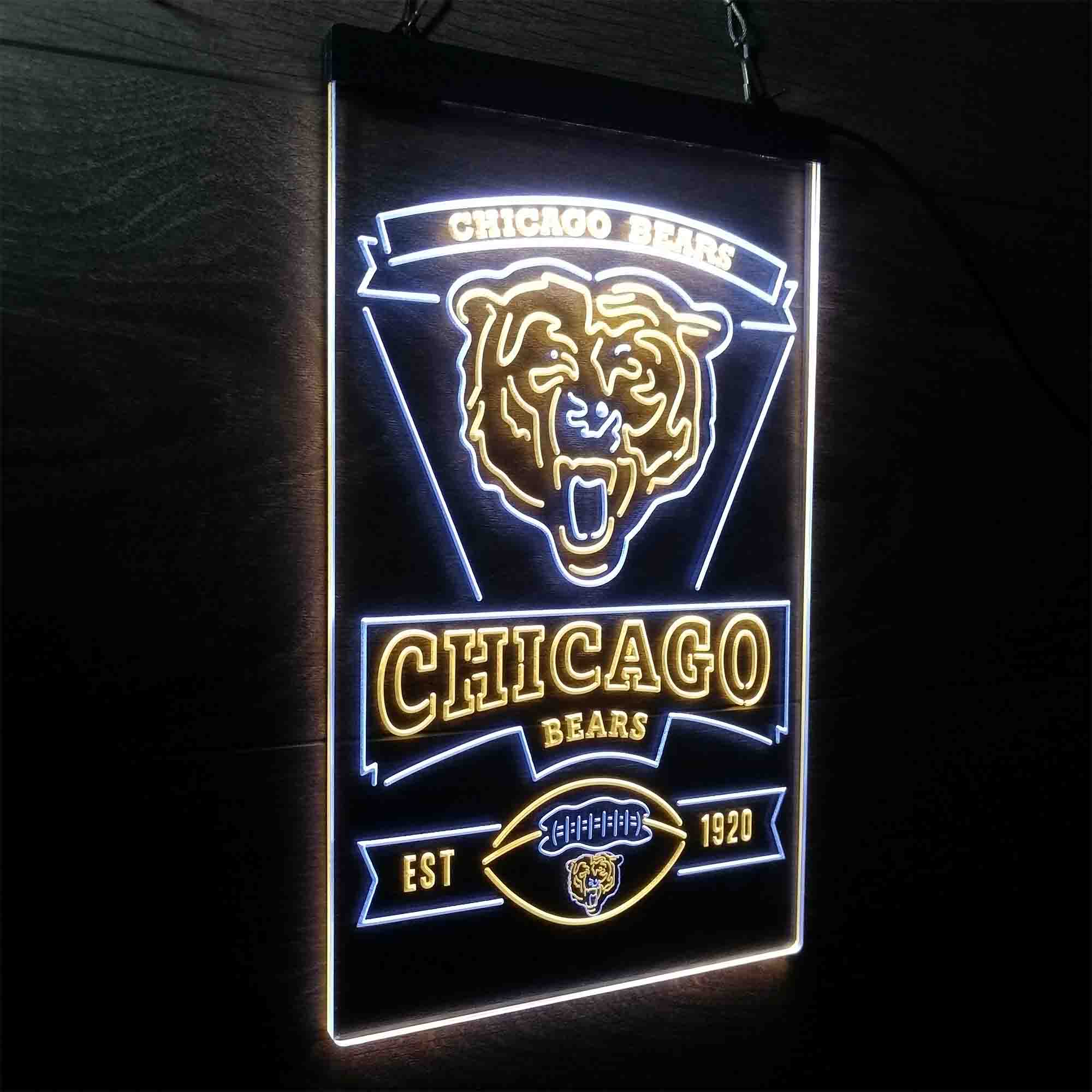 Chicago Bears Est. 1920 Neon-Like LED Light Sign