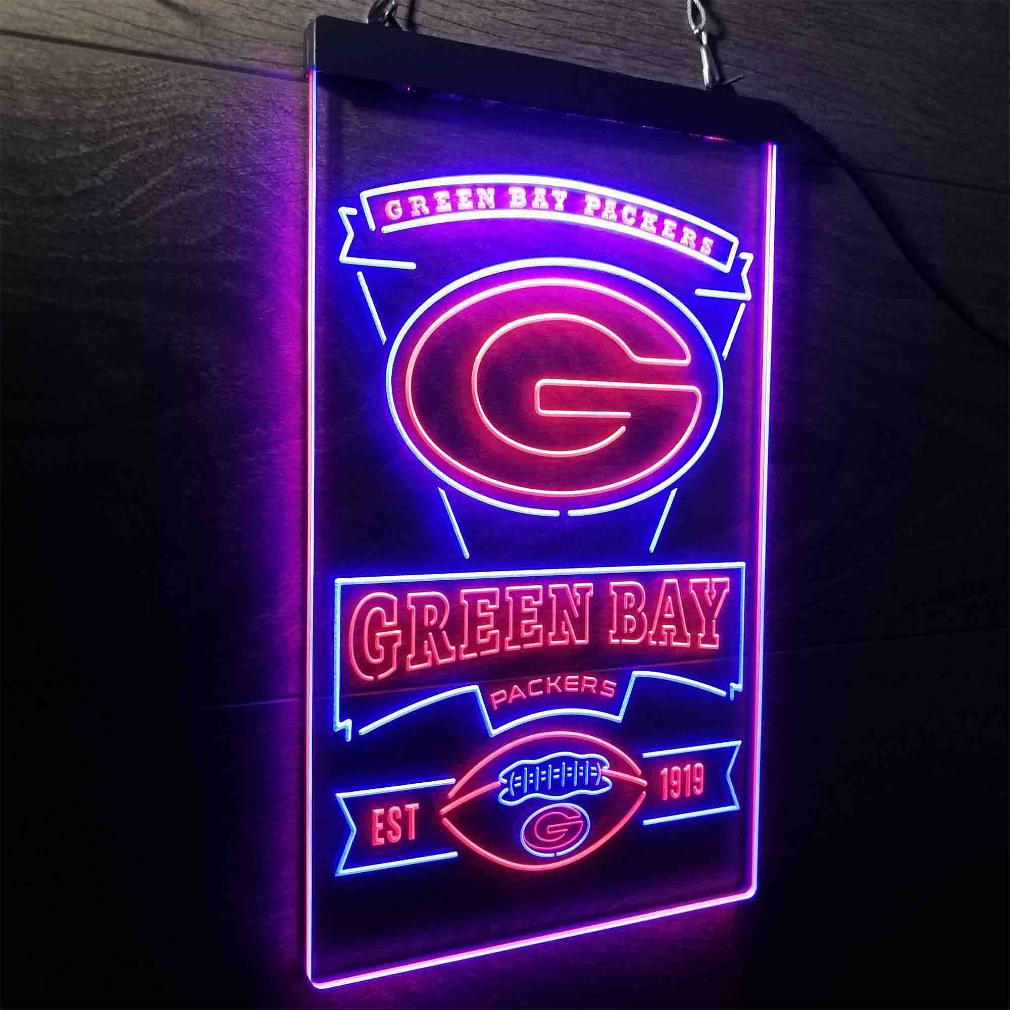 Green Bay Packers Memorabilia Led Light Sign - Limited Edition