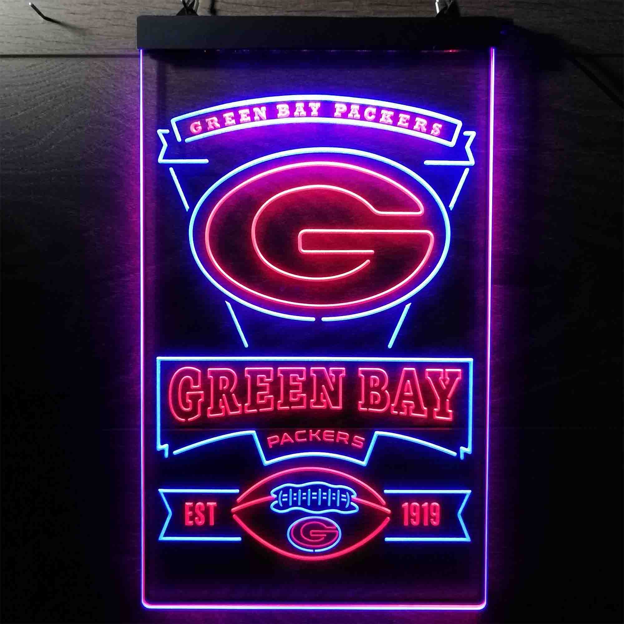 Green Bay Packers Memorabilia Led Light Sign - Limited Edition