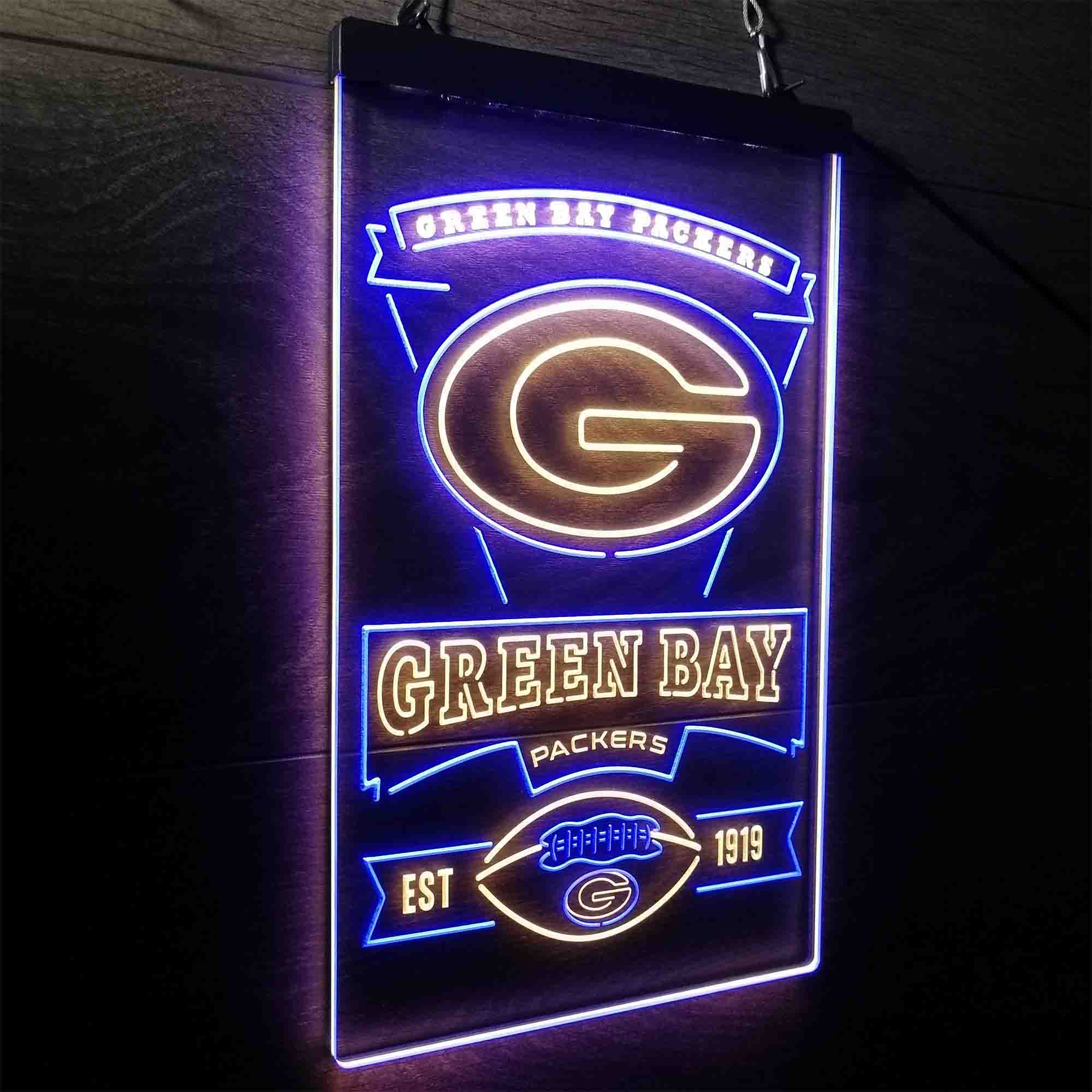 Green Bay Packers Memorabilia Led Light Sign - Limited Edition