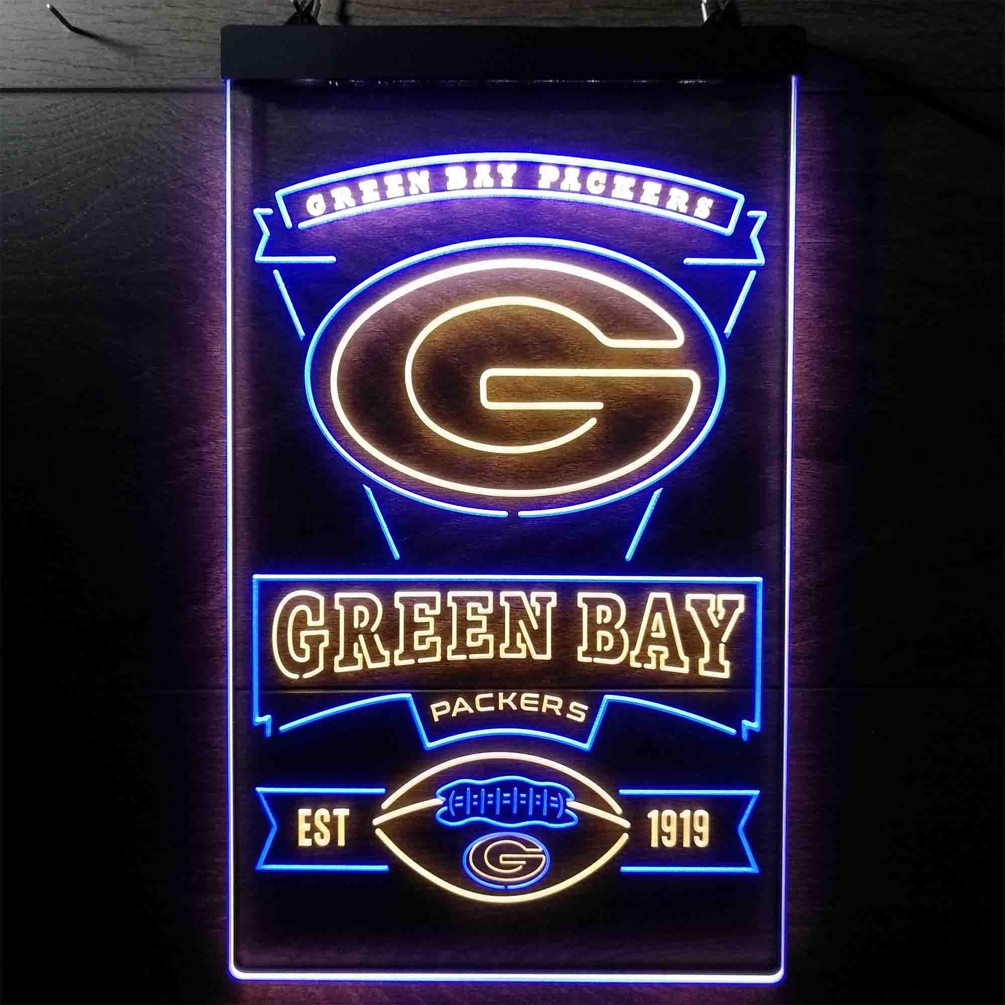 Green Bay Packers Memorabilia Led Light Sign - Limited Edition