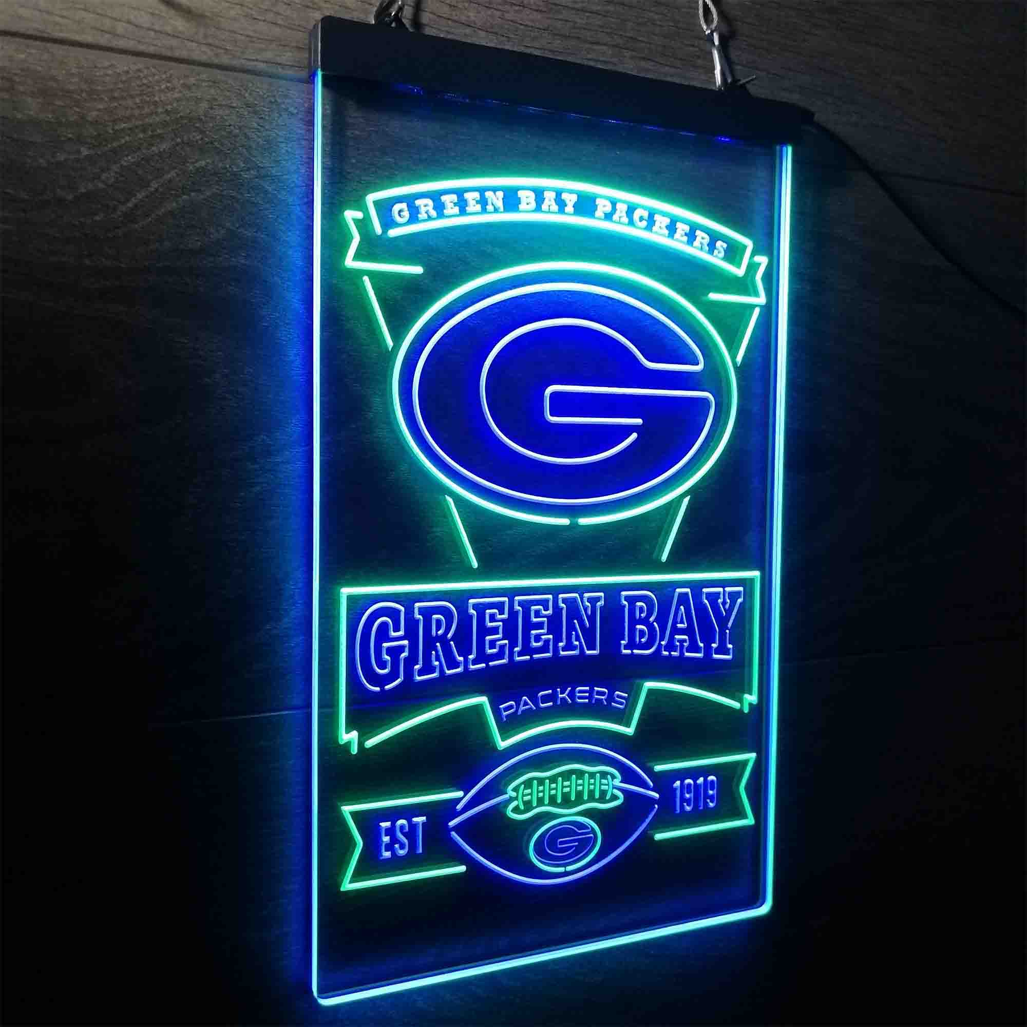 Green Bay Packers Memorabilia Led Light Sign - Limited Edition