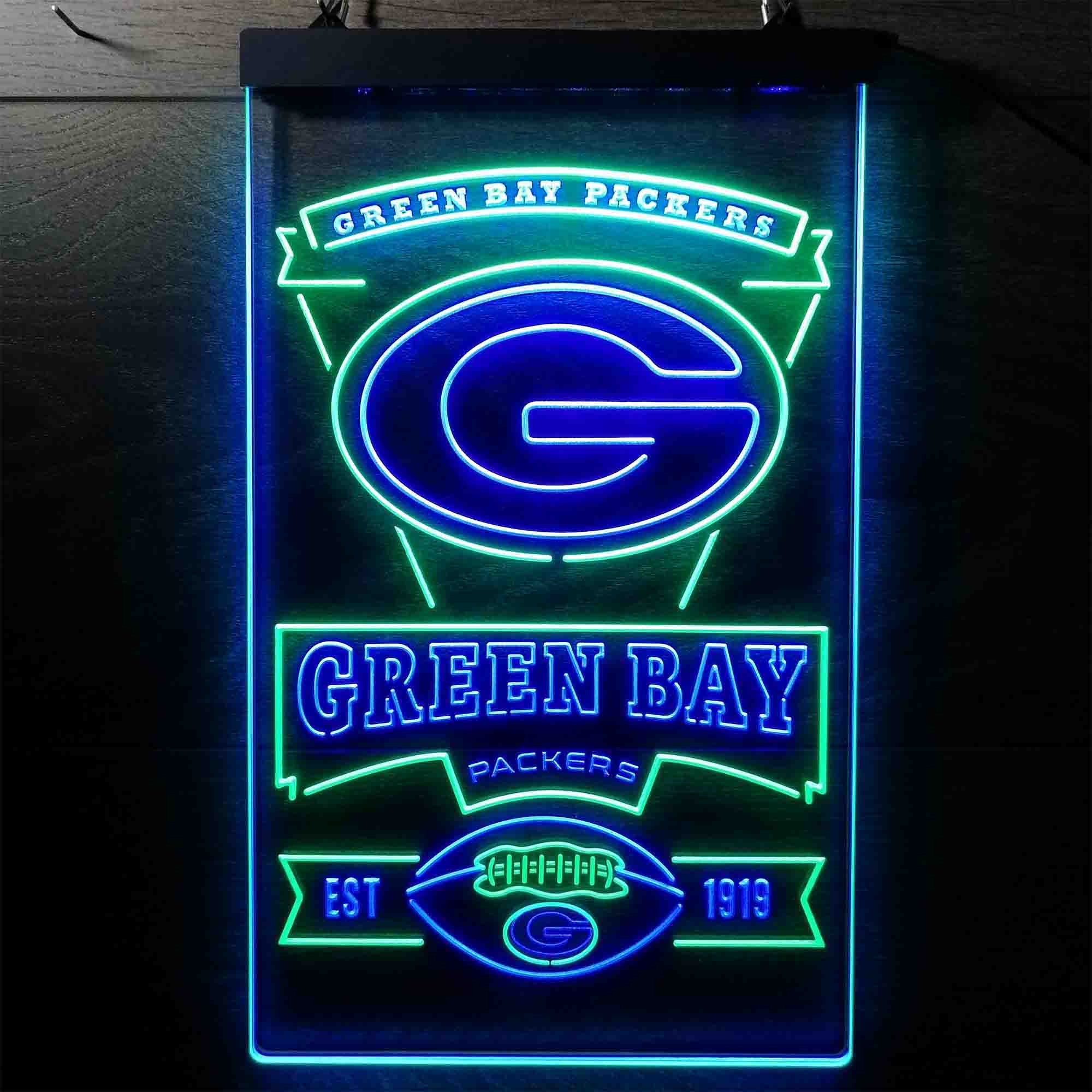 Green Bay Packers Memorabilia Led Light Sign - Limited Edition