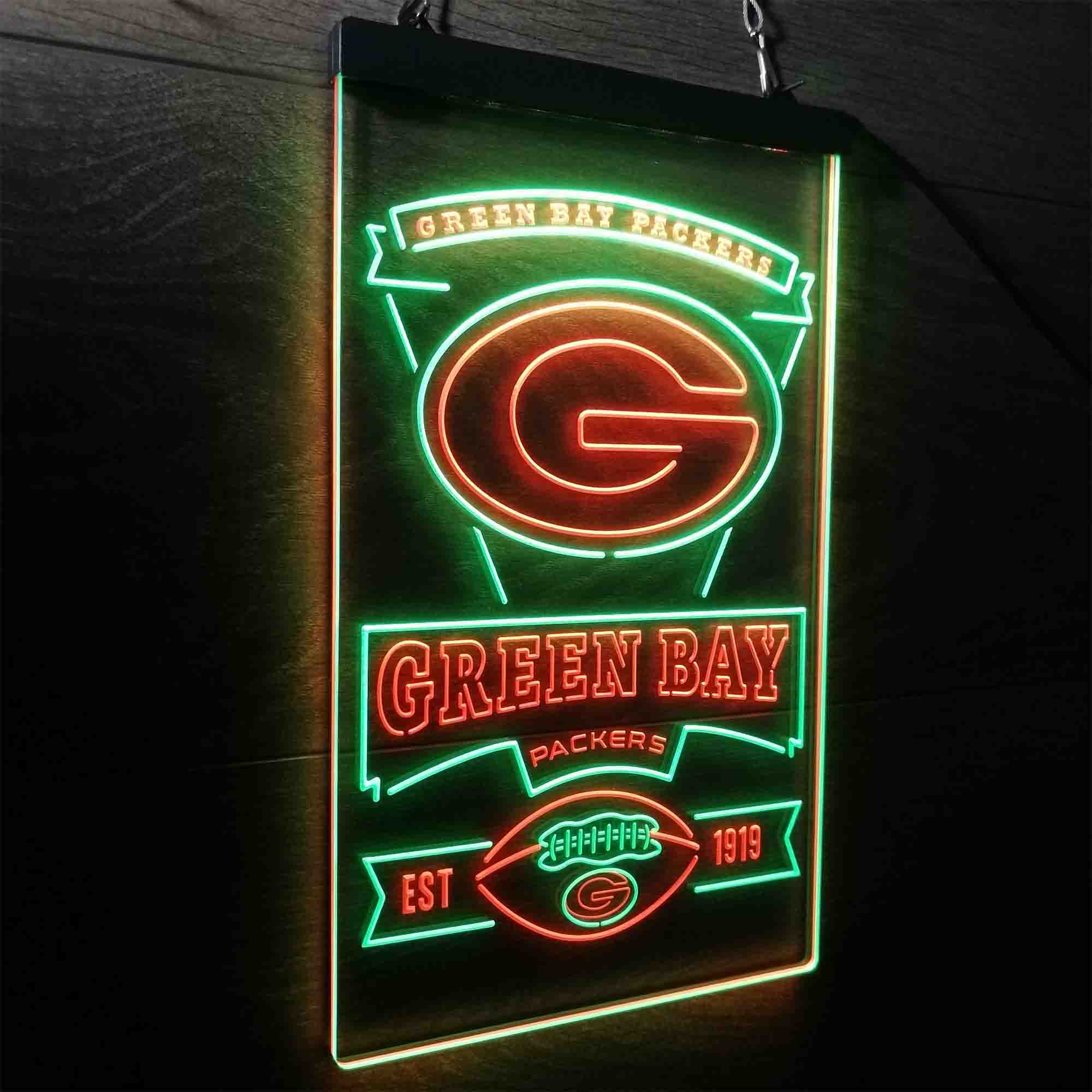 Green Bay Packers Memorabilia Led Light Sign - Limited Edition