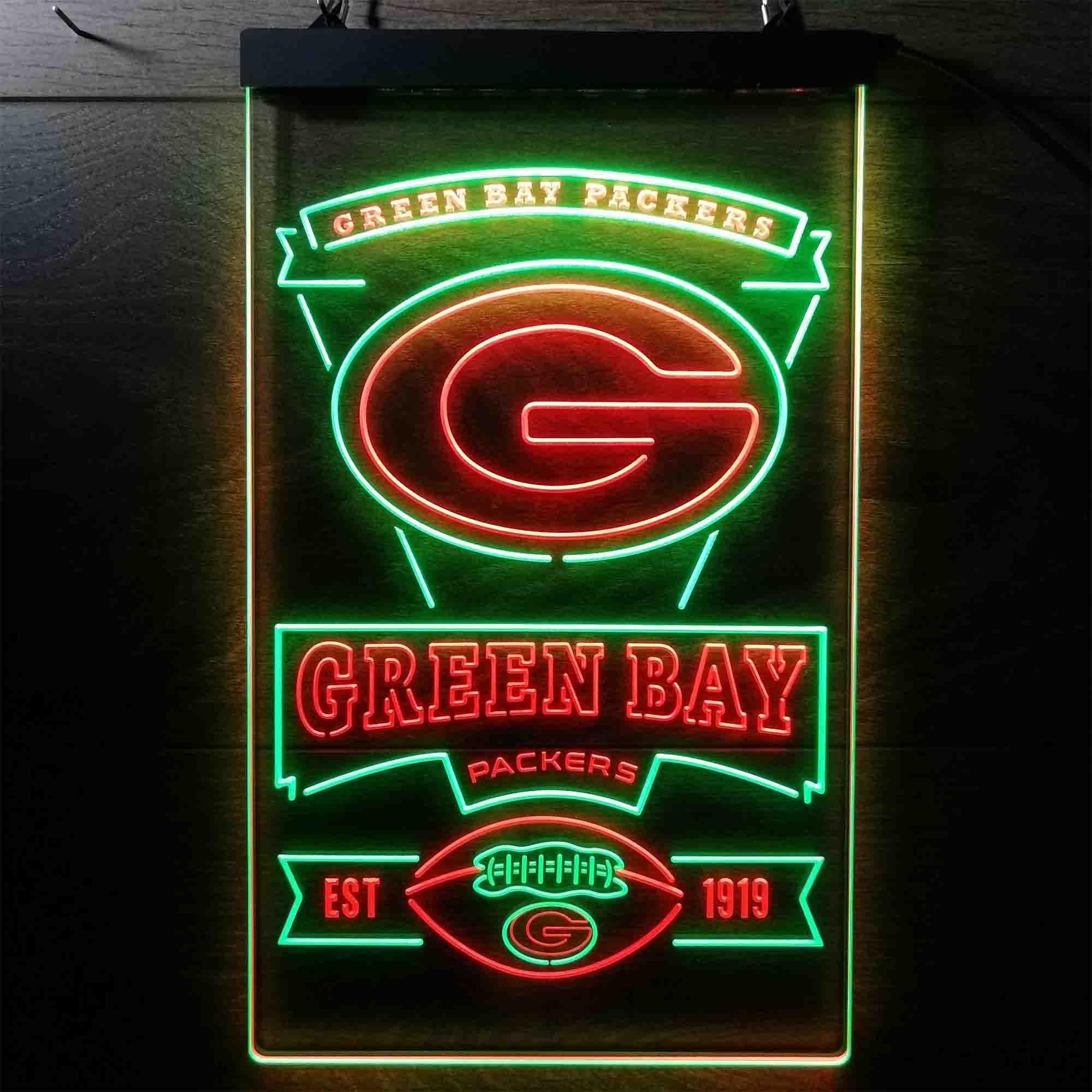 Green Bay Packers Memorabilia Led Light Sign - Limited Edition