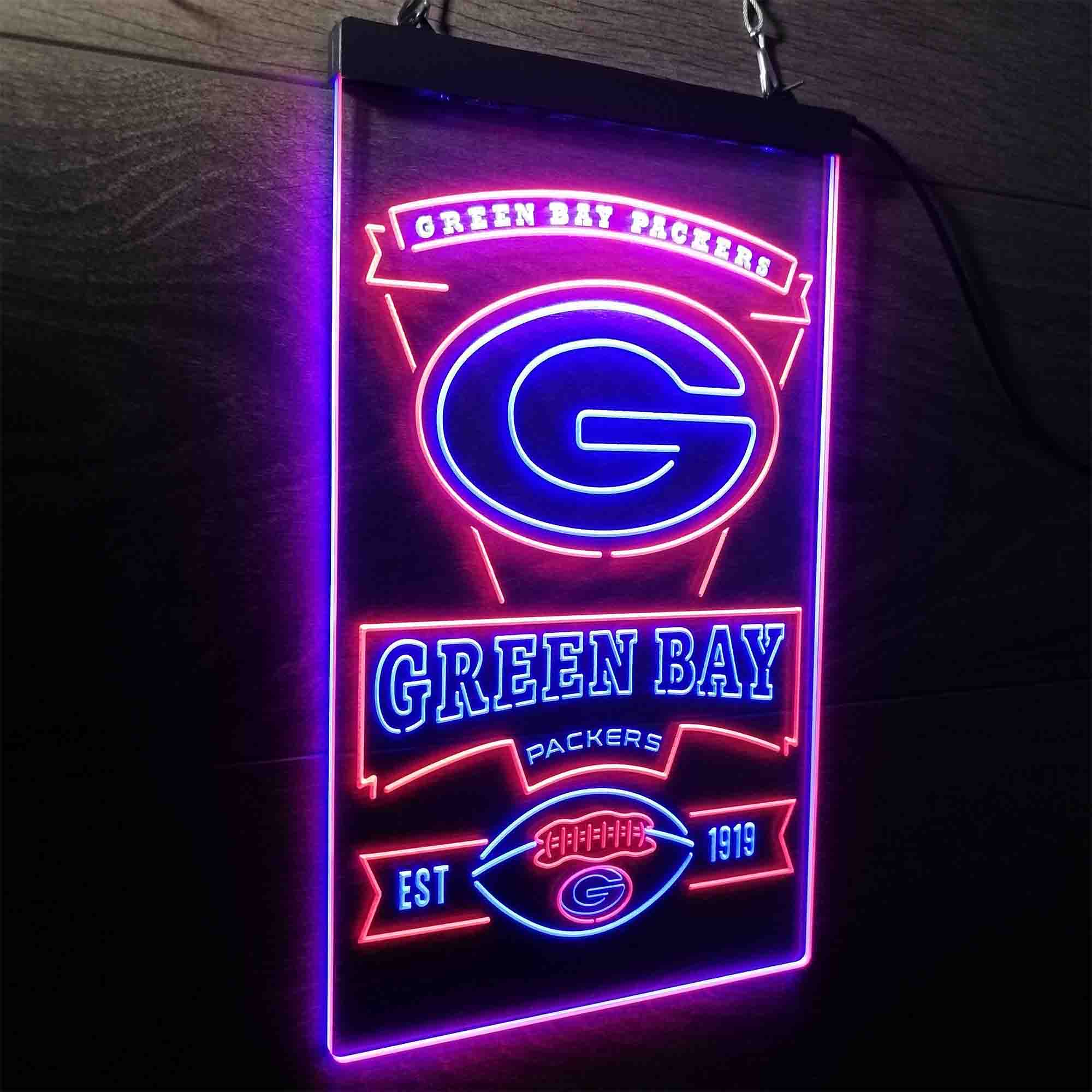 Green Bay Packers Memorabilia Led Light Sign - Limited Edition