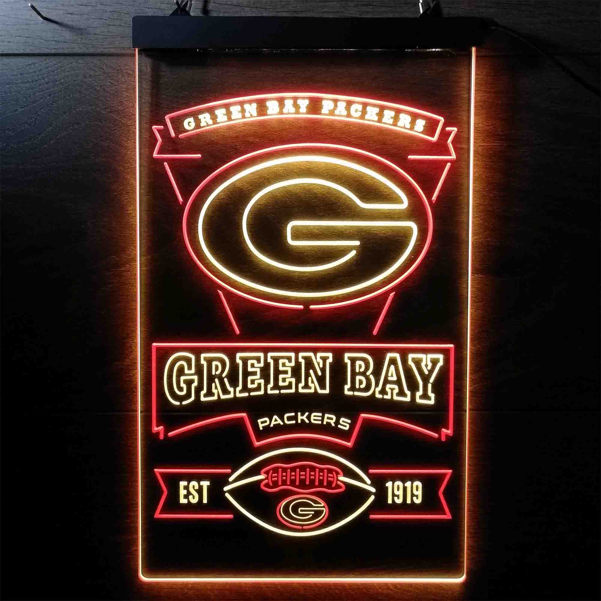 Green Bay Packers Memorabilia Led Light Sign - Limited Edition