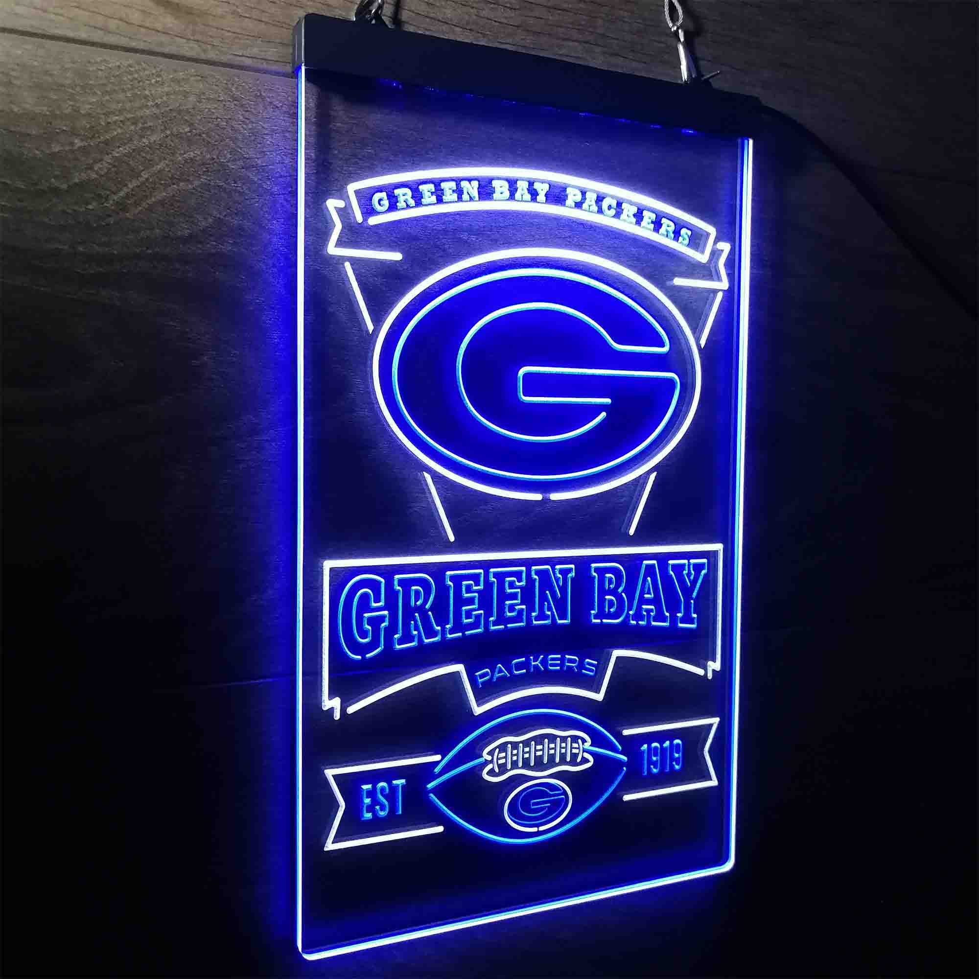 Green Bay Packers Memorabilia Led Light Sign - Limited Edition